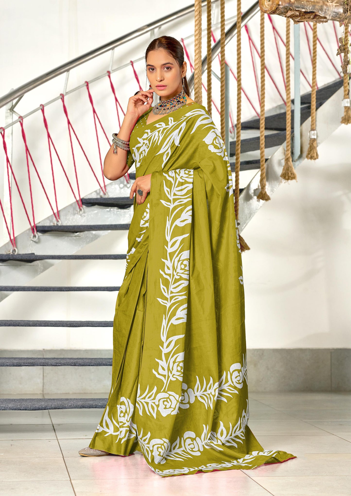 Kayatri New Designer Mulmul Cotton Printed Saree