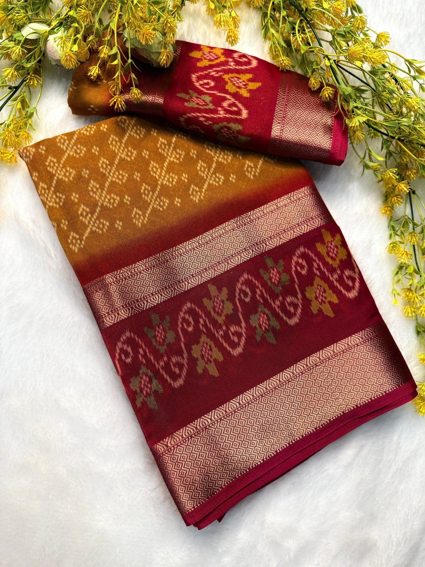 Kayatri New Marsh Melon With Jackard Border Saree