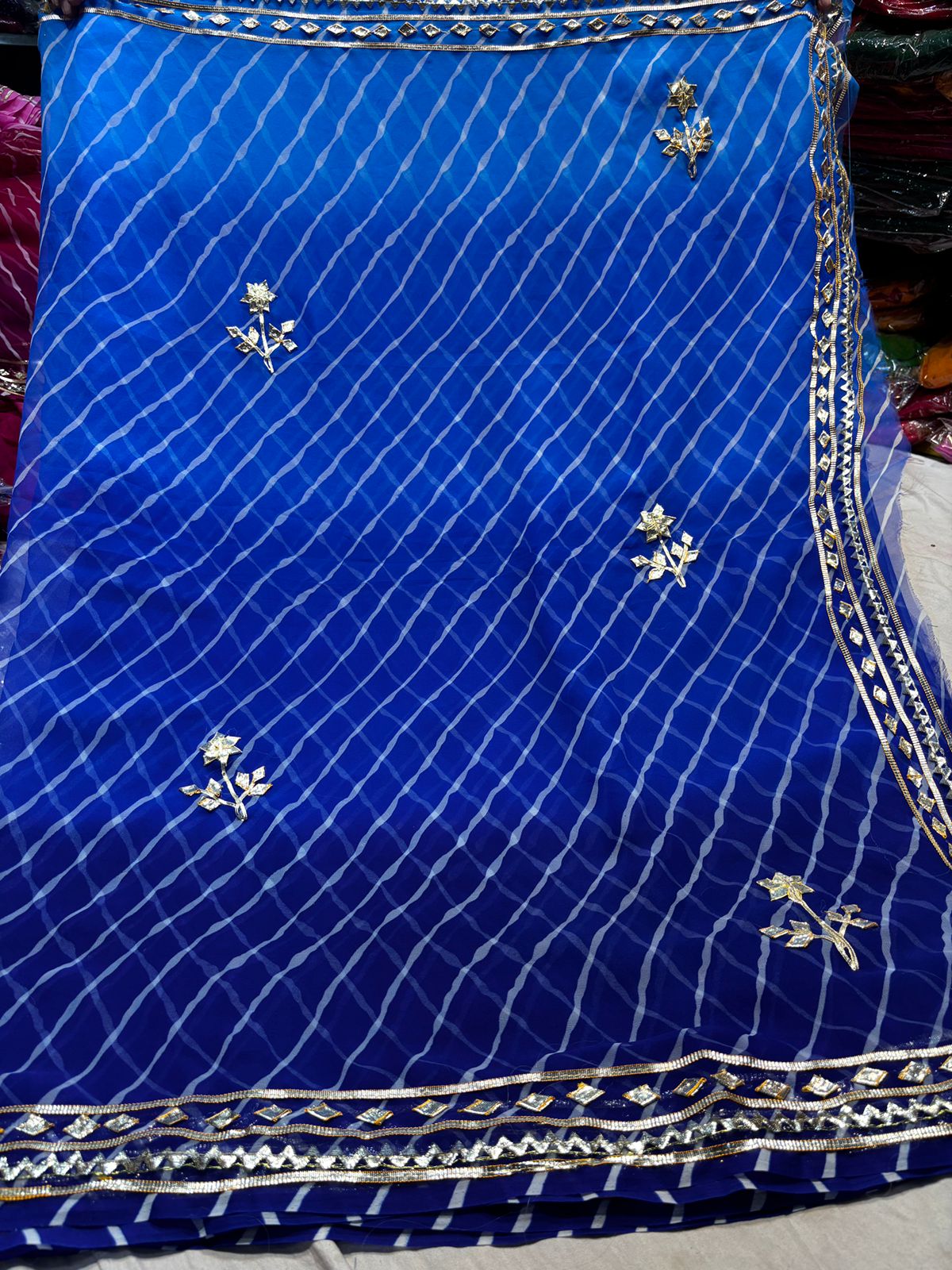 Kayatri New Pure Georgette Heavy Gota Work Saree