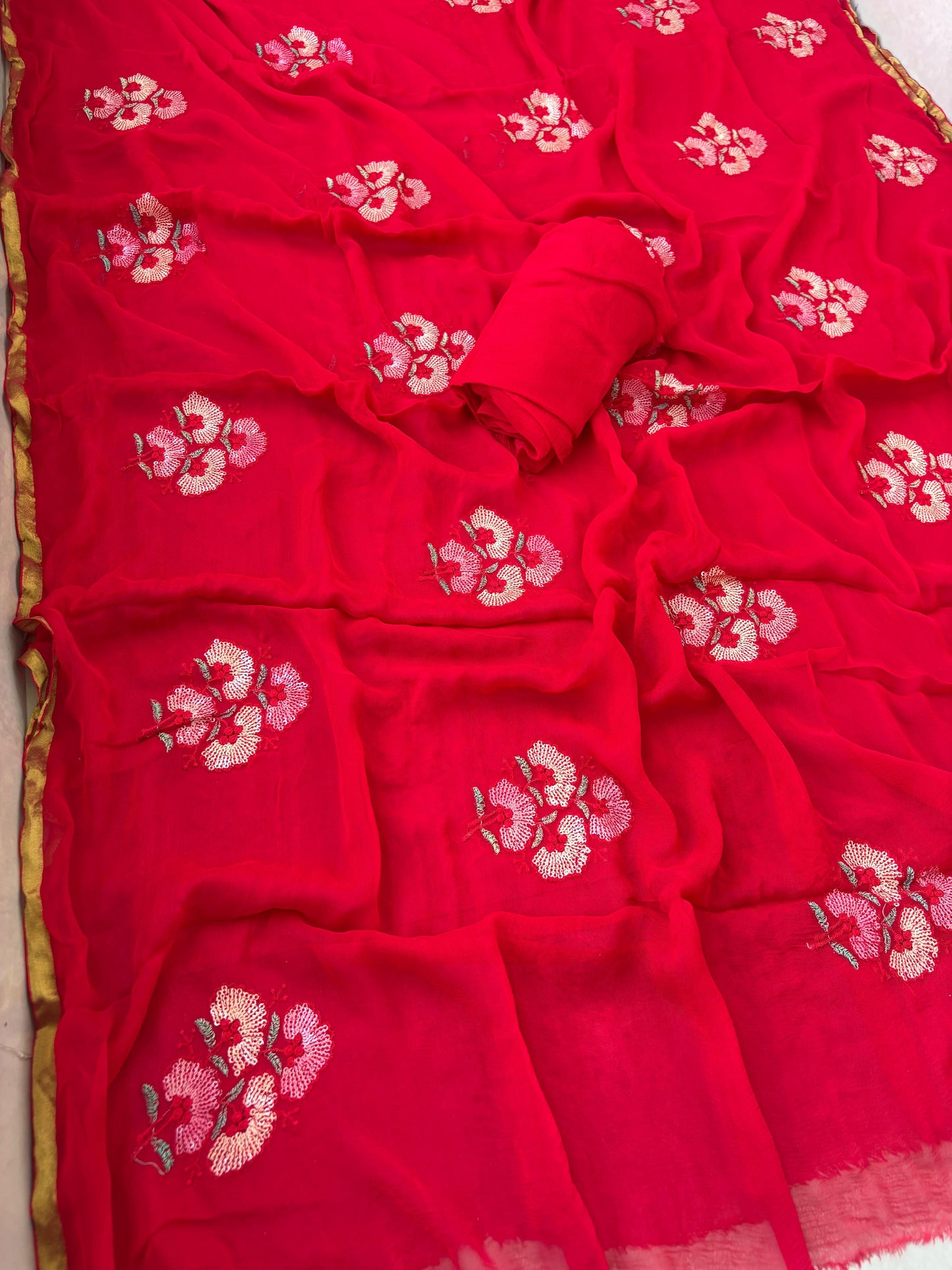 Kayatri New Designer Pure Diamond Chiffon Saree