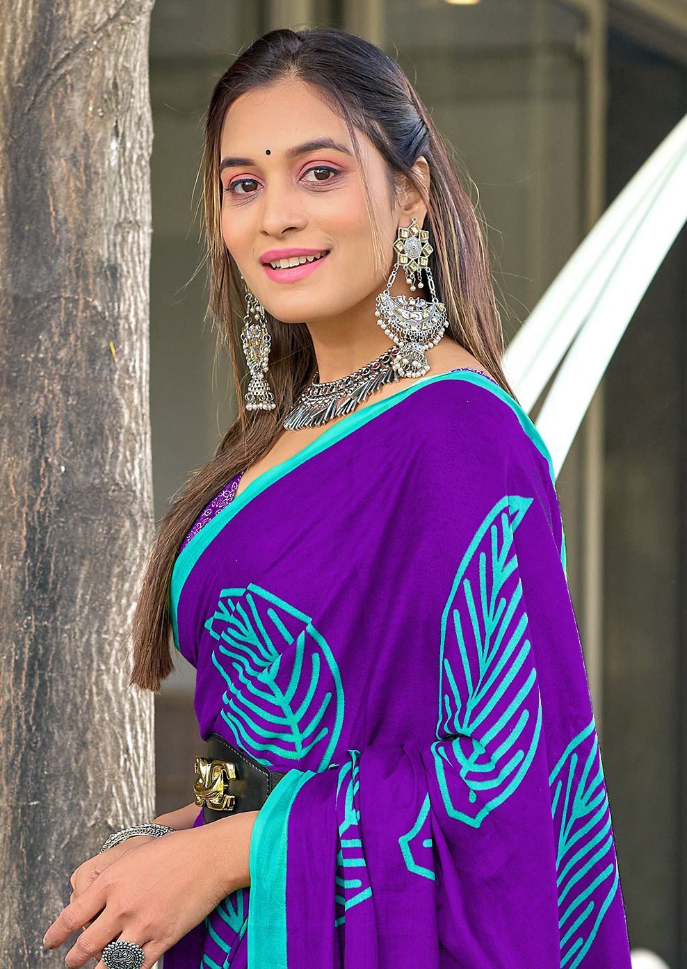Kayatri New Soft Pure Cotton Block Print Saree