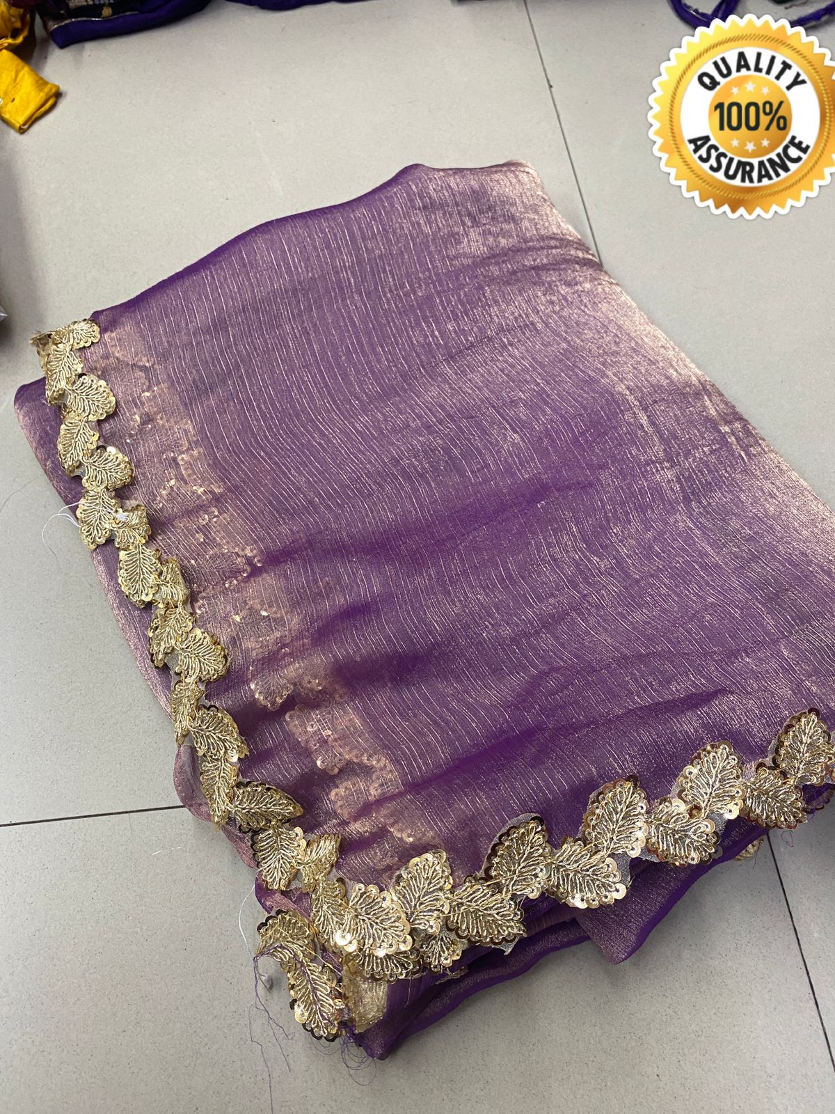 Kayatri New Designer Fandy Chiffon Silk Sequence Work Saree