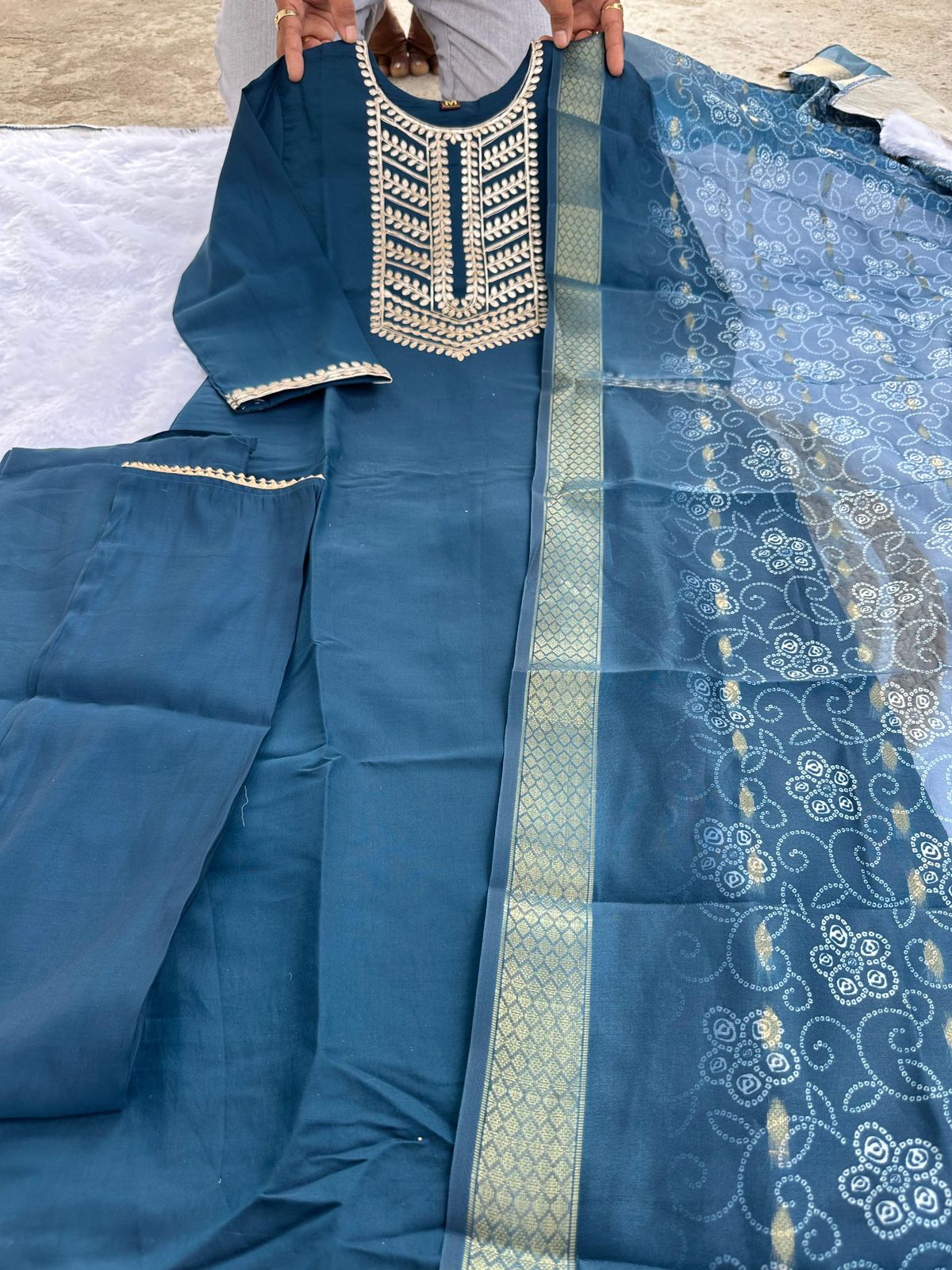 Kayatri New Designer Roman Silk Suit