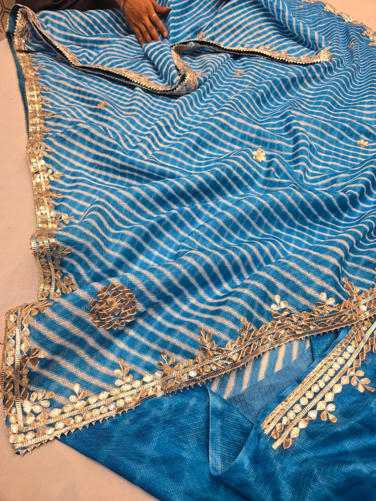 Kayatri New Pure Munga Cotton Checks Designer Saree