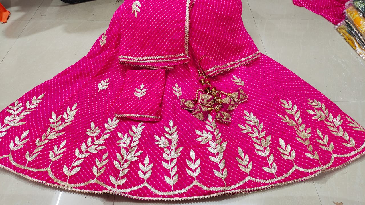 Kayatri New CYC Georgette Heavy Gotapatti Work Lehenga