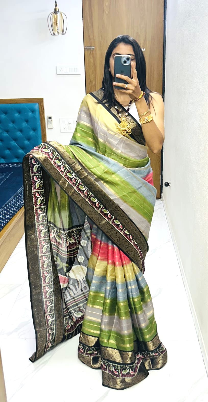 Kayatri New Silk Fabric Zari Weaving Saree