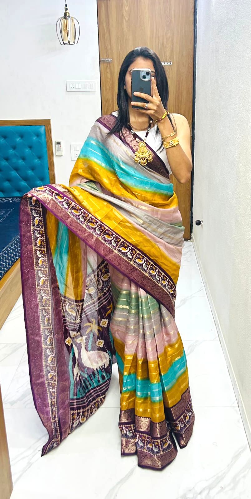 Kayatri New Silk Fabric Zari Weaving Saree