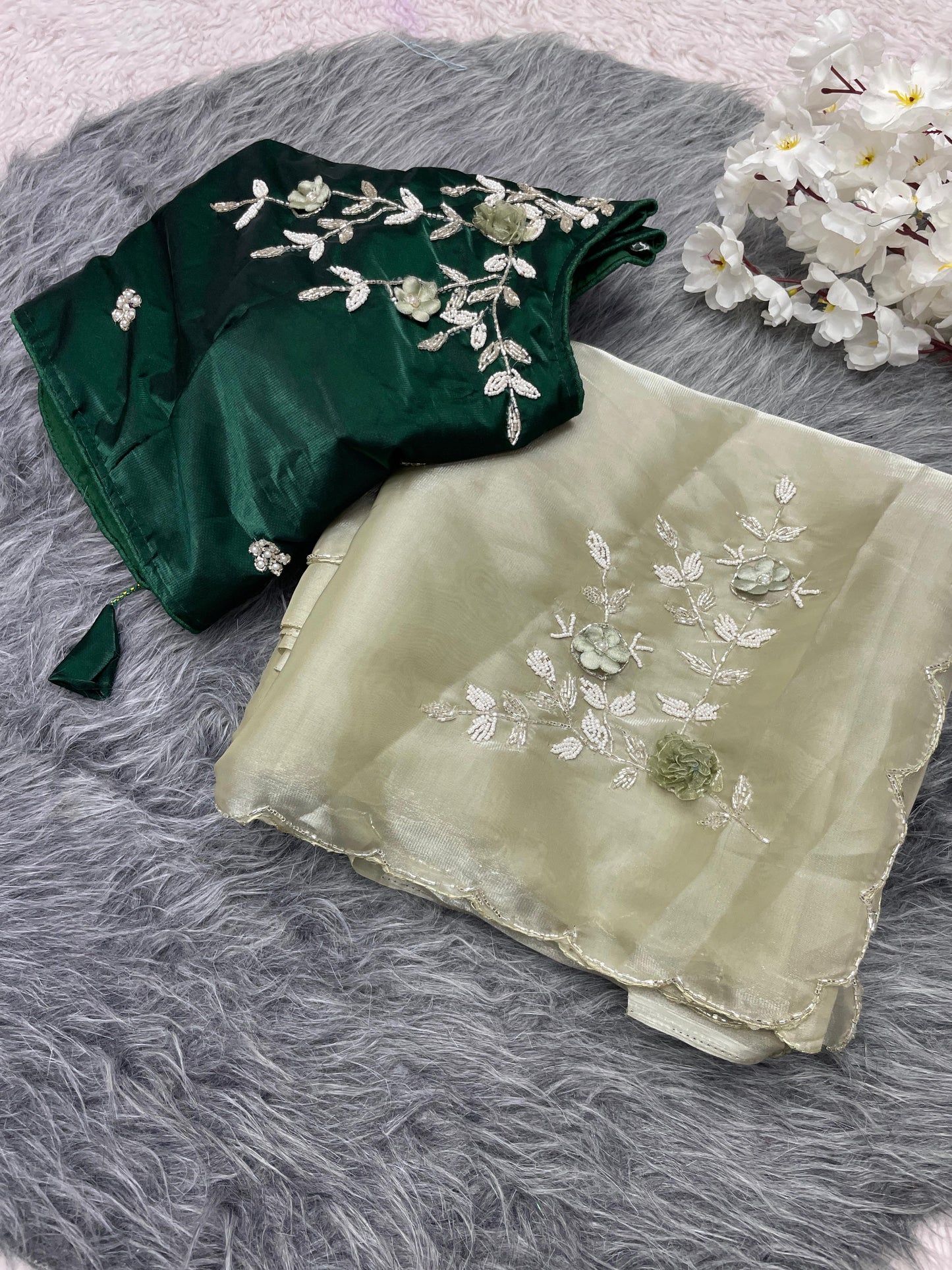 Kayatri New Jimmy Choo Sattin Designer Saree