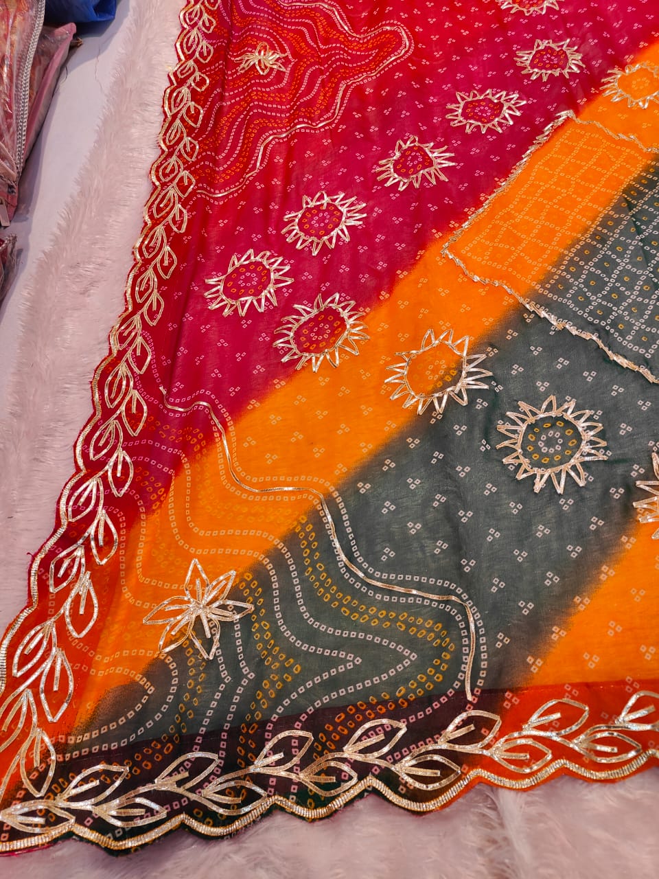 Kayatri New Georgette Kacha Gota Work Saree