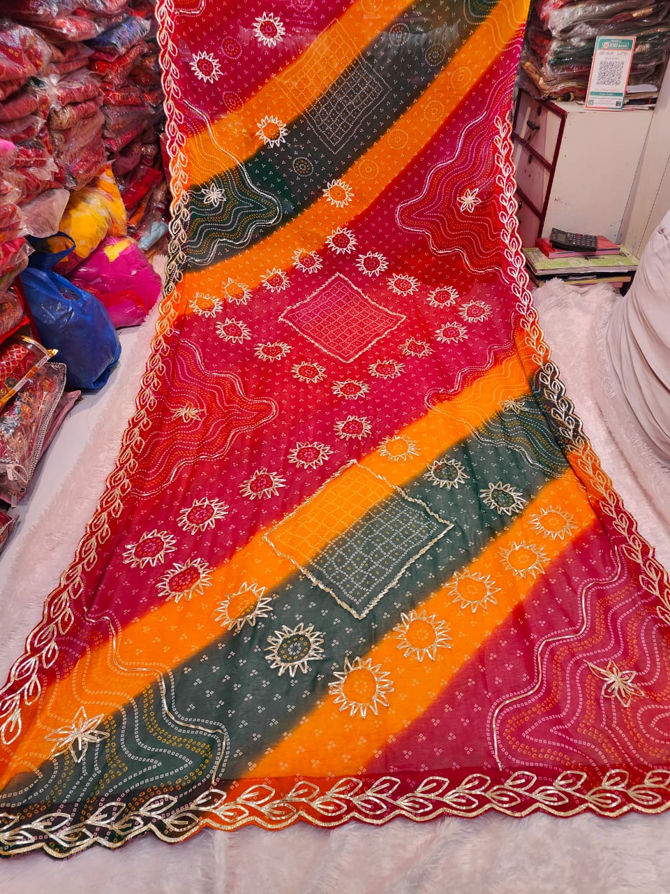 Kayatri New Georgette Kacha Gota Work Saree
