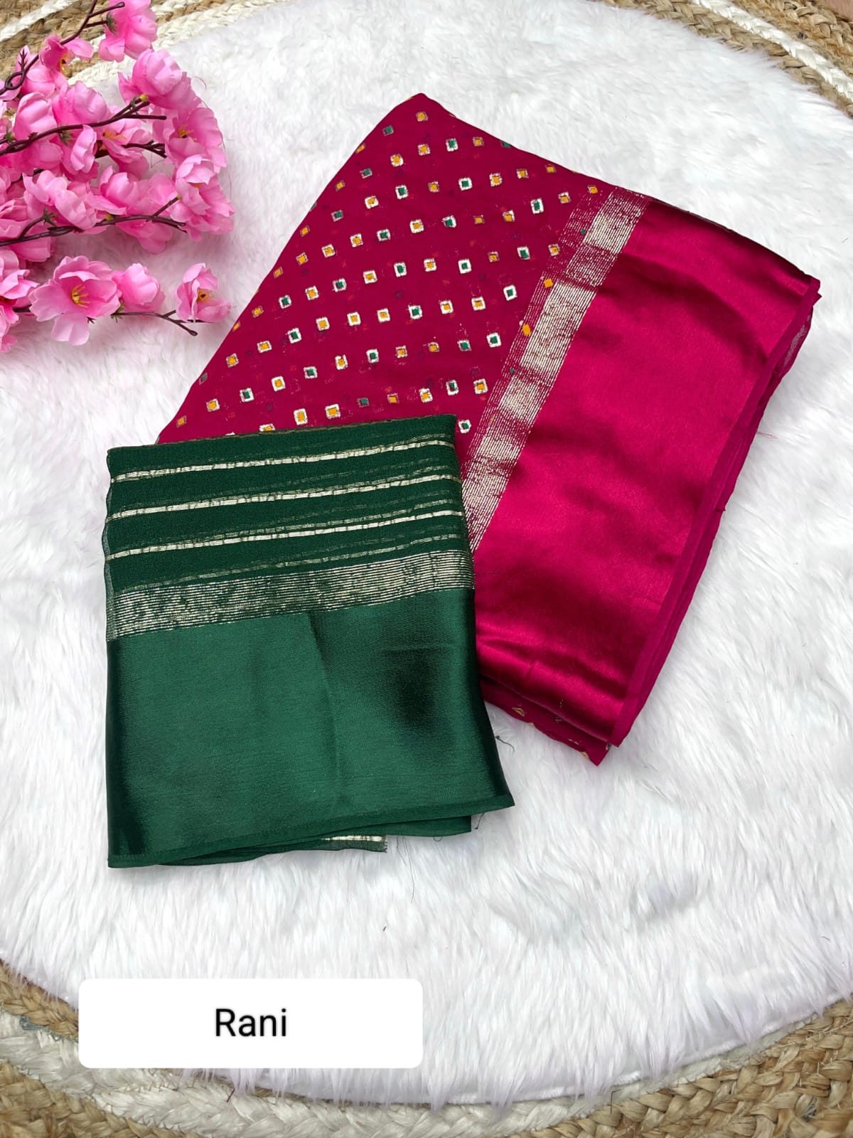 Kayatri New Soft Viscose Georgette Bandhani Style Saree