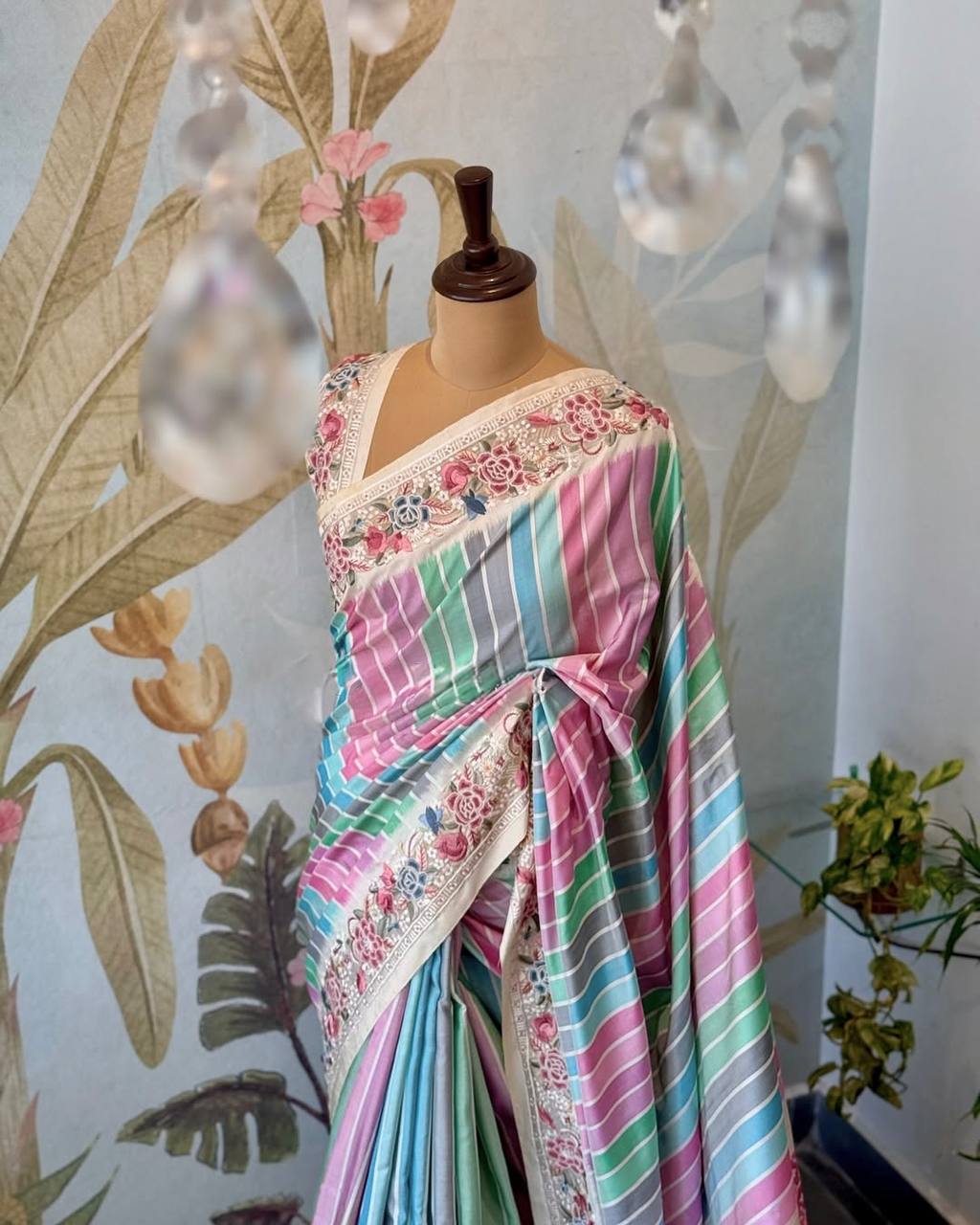 Kayatri New Vichitra Silk Digital Print Saree