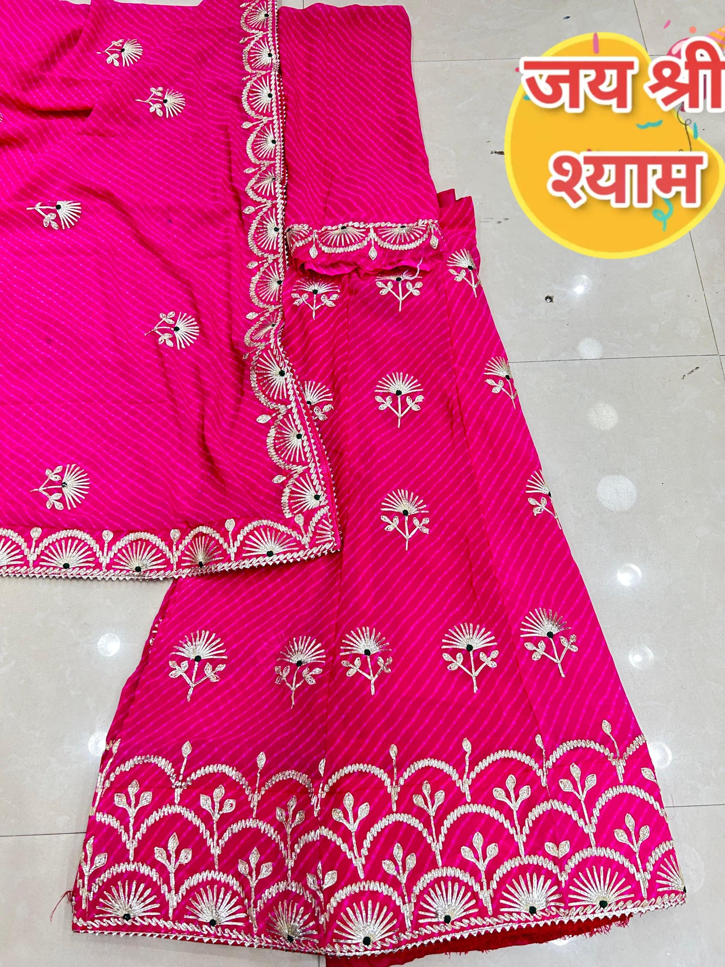 Kayatri New Designer Mothra Leheriya Gotapatti Work Lehenga