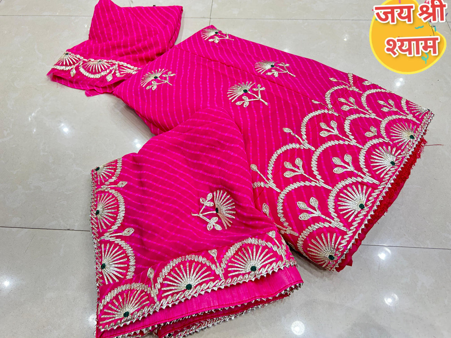 Kayatri New Designer Mothra Leheriya Gotapatti Work Lehenga