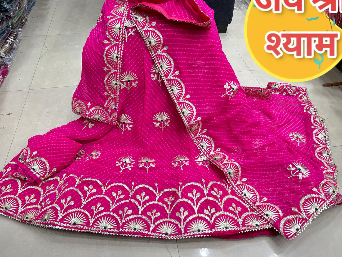 Kayatri New Designer Mothra Leheriya Gotapatti Work Lehenga
