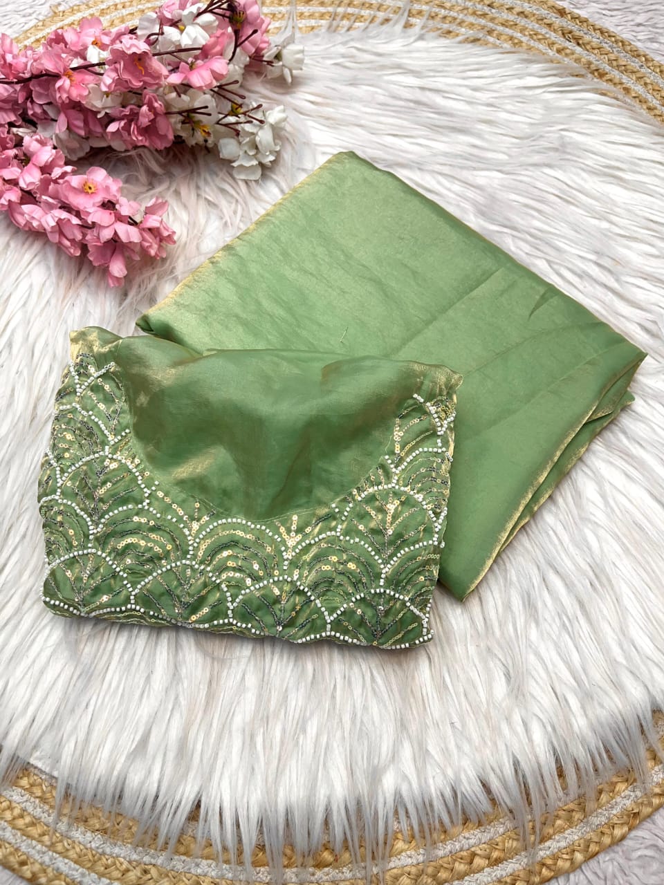 Kayatri New Designer Fandy Sattin Brits Cutdana Work Saree
