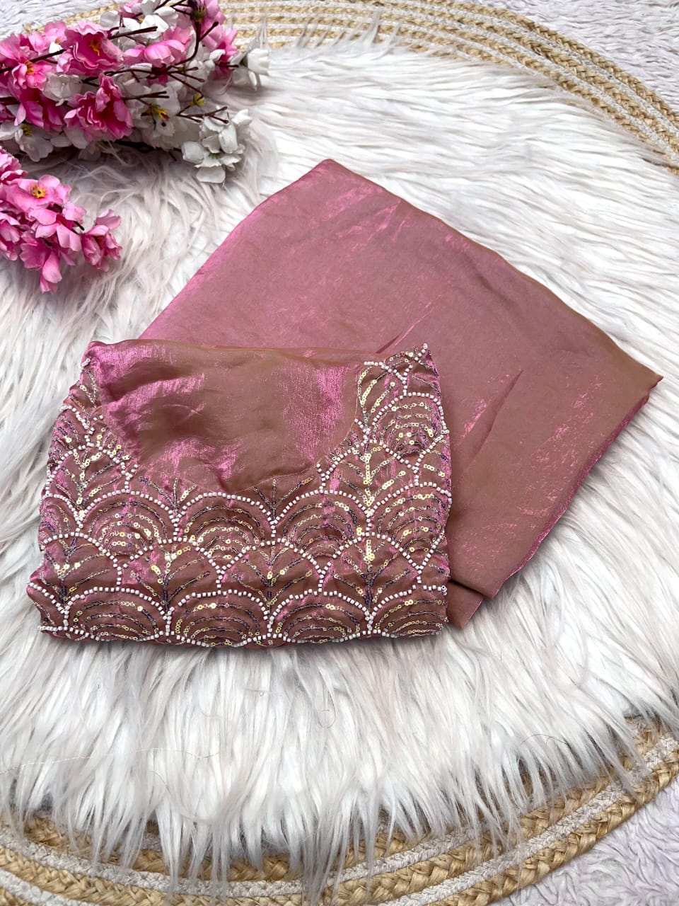 Kayatri New Designer Fandy Sattin Brits Cutdana Work Saree