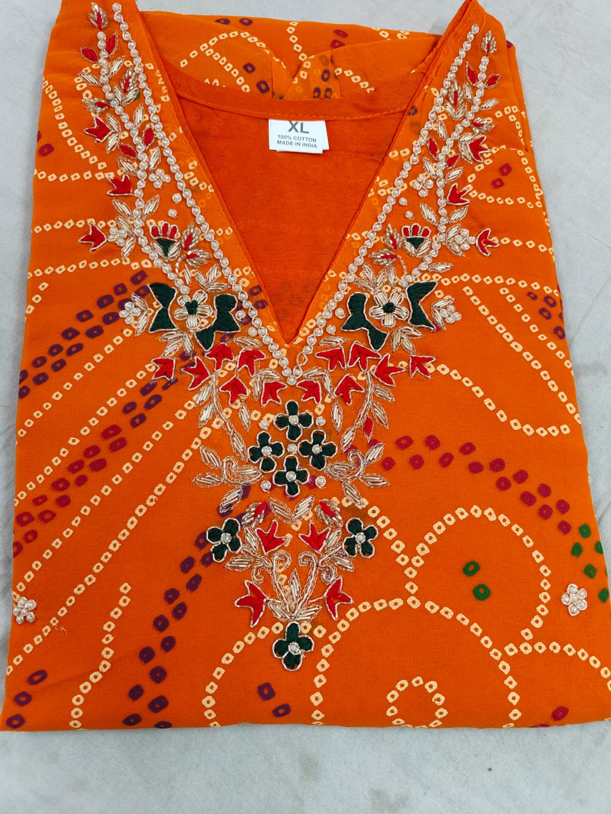 Kayatri New 60 Grm Georgette Hand Gotapatti Work Kurti