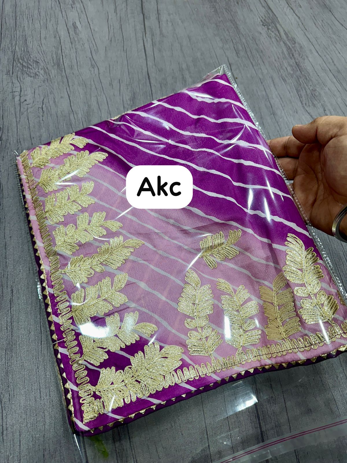 Kayatri New Pure Soft Chinon Silk Leheriya Style Saree