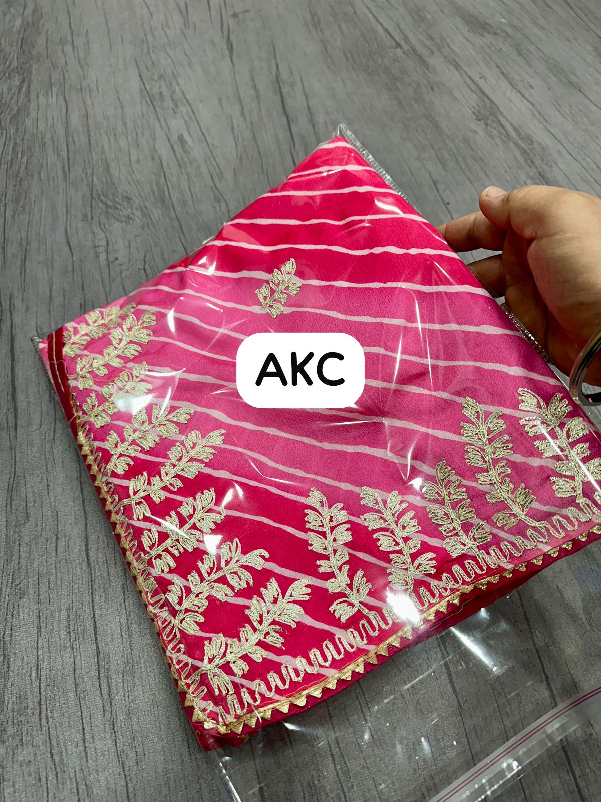 Kayatri New Pure Soft Chinon Silk Leheriya Style Saree