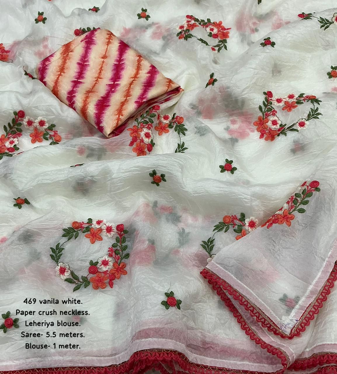 Kayatri New Soft Paper Crush Designer Saree
