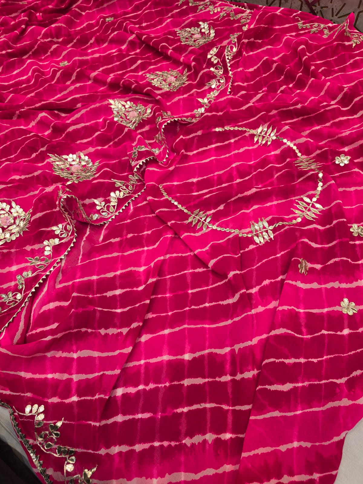 Kayatri New Pure CYC Georgette Gotapatti Saree