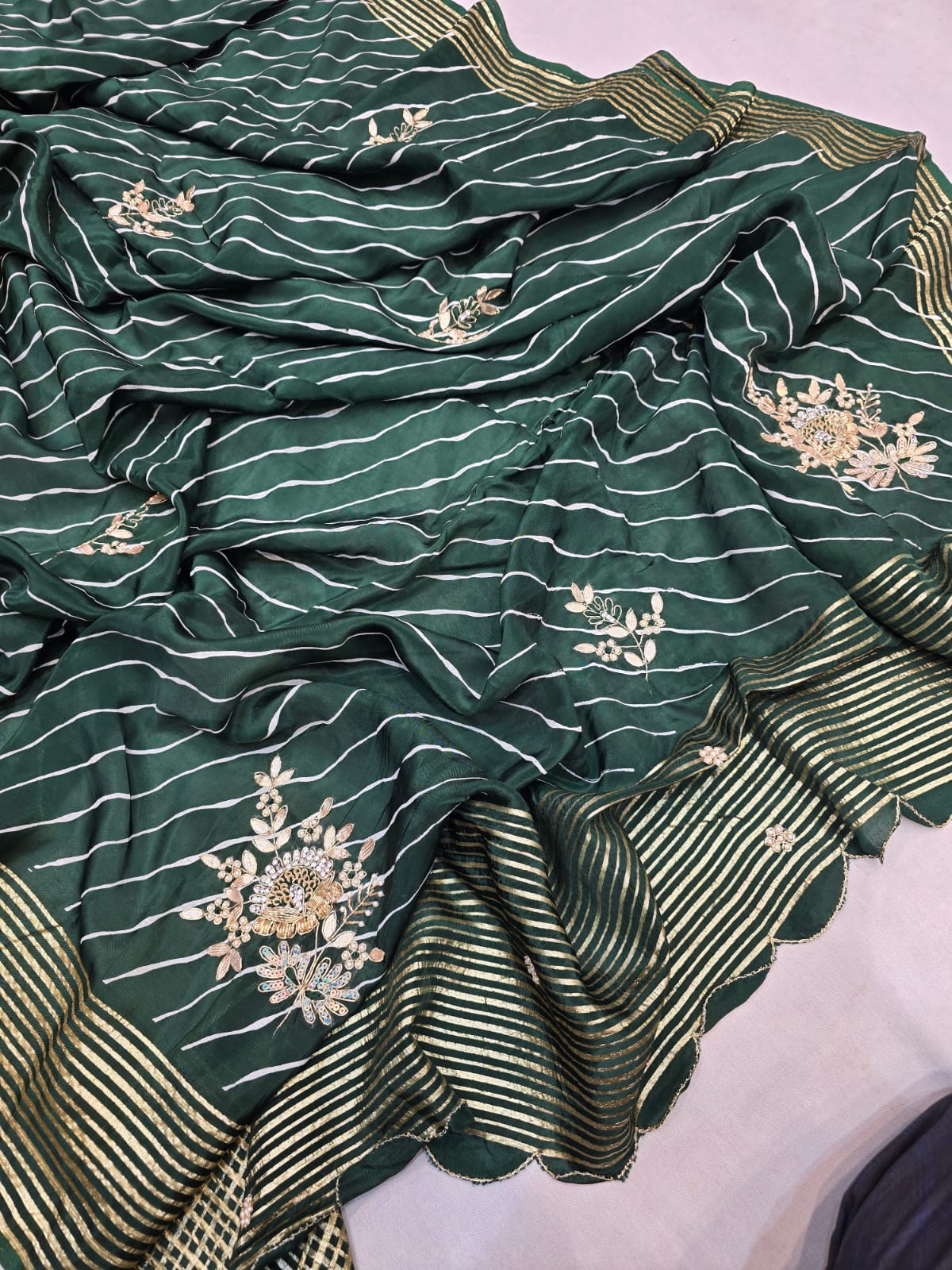 Kayatri New Pure Upada Banarasi Zari Weaving Saree