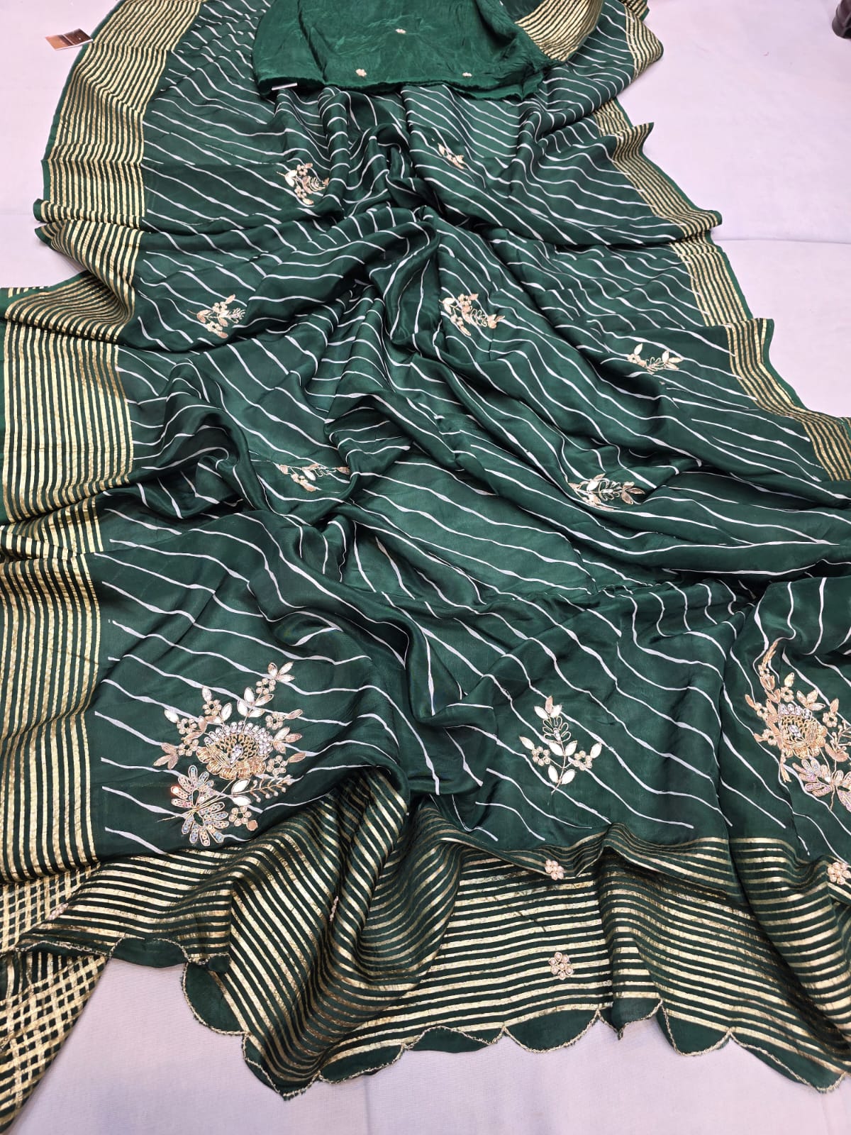 Kayatri New Pure Upada Banarasi Zari Weaving Saree