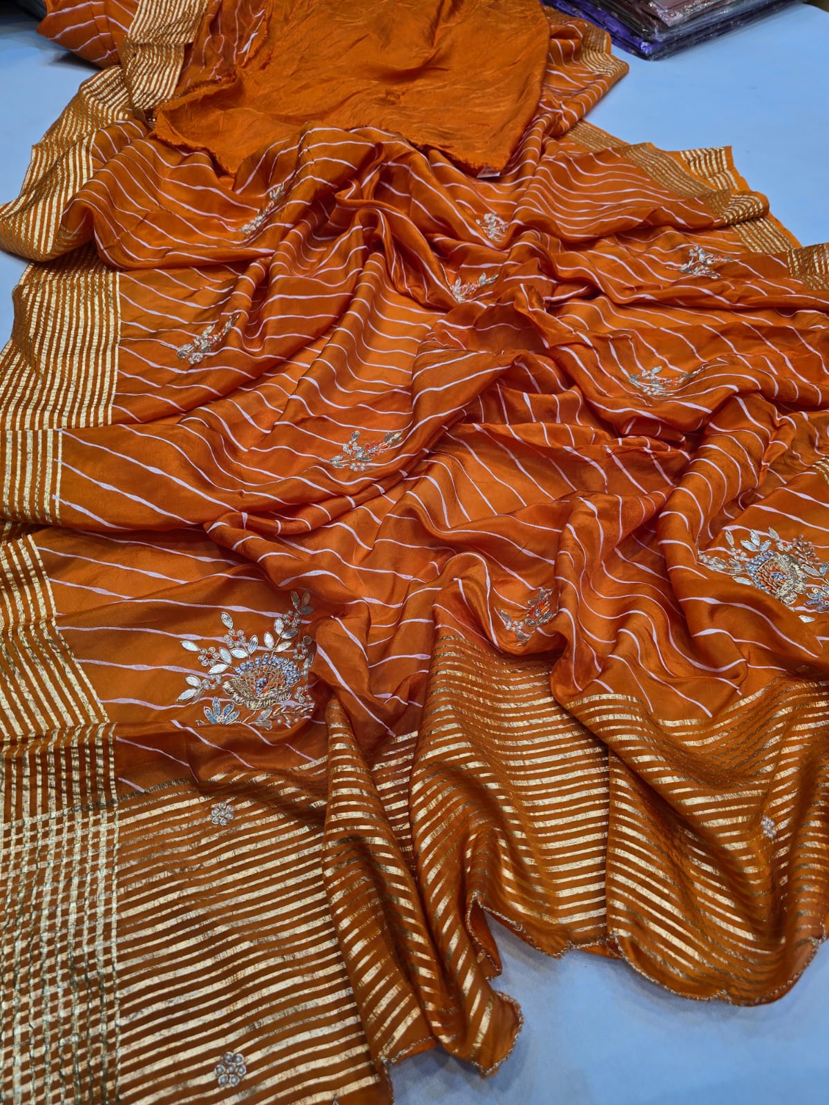 Kayatri New Pure Upada Banarasi Zari Weaving Saree