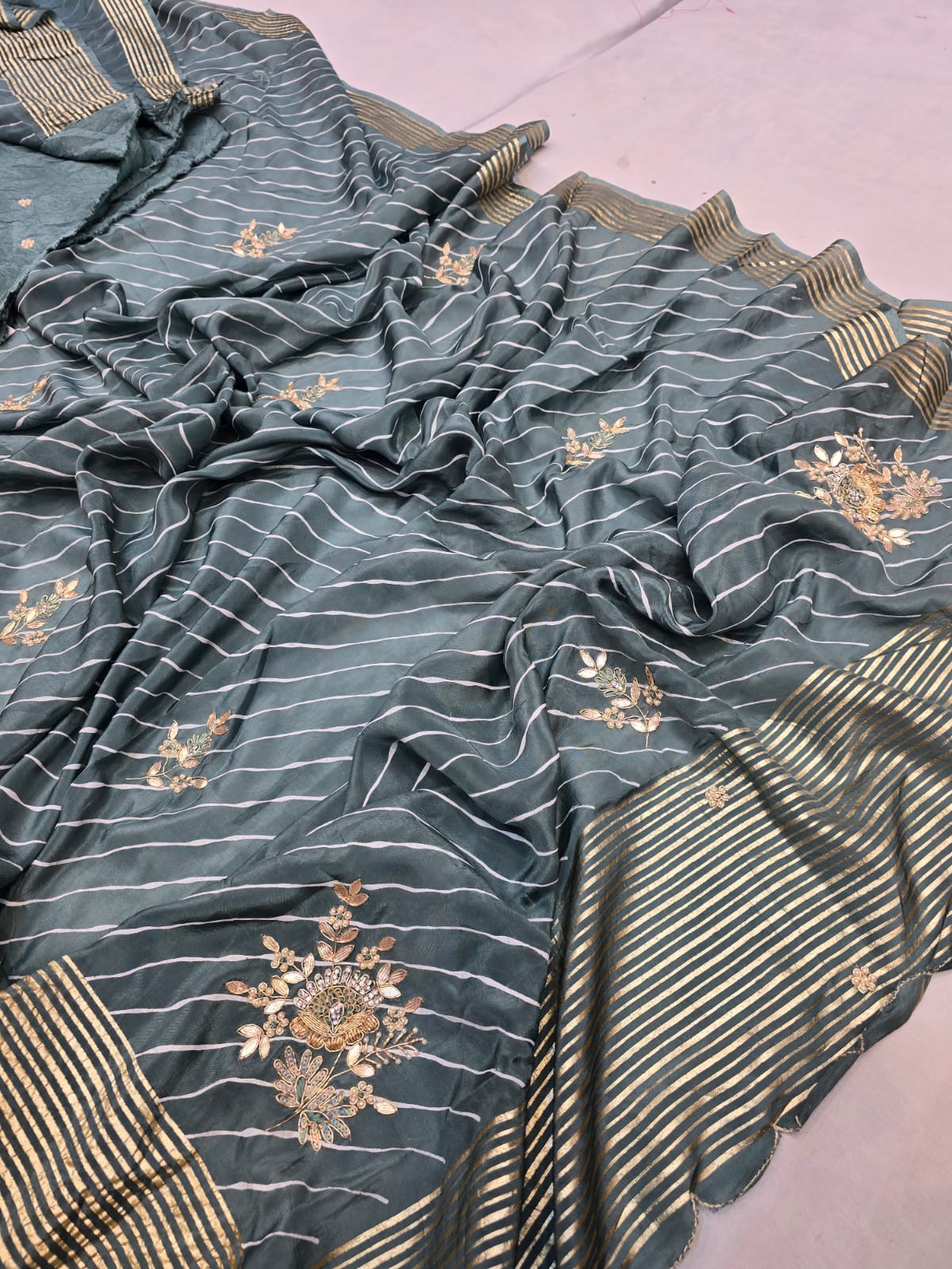 Kayatri New Pure Upada Banarasi Zari Weaving Saree