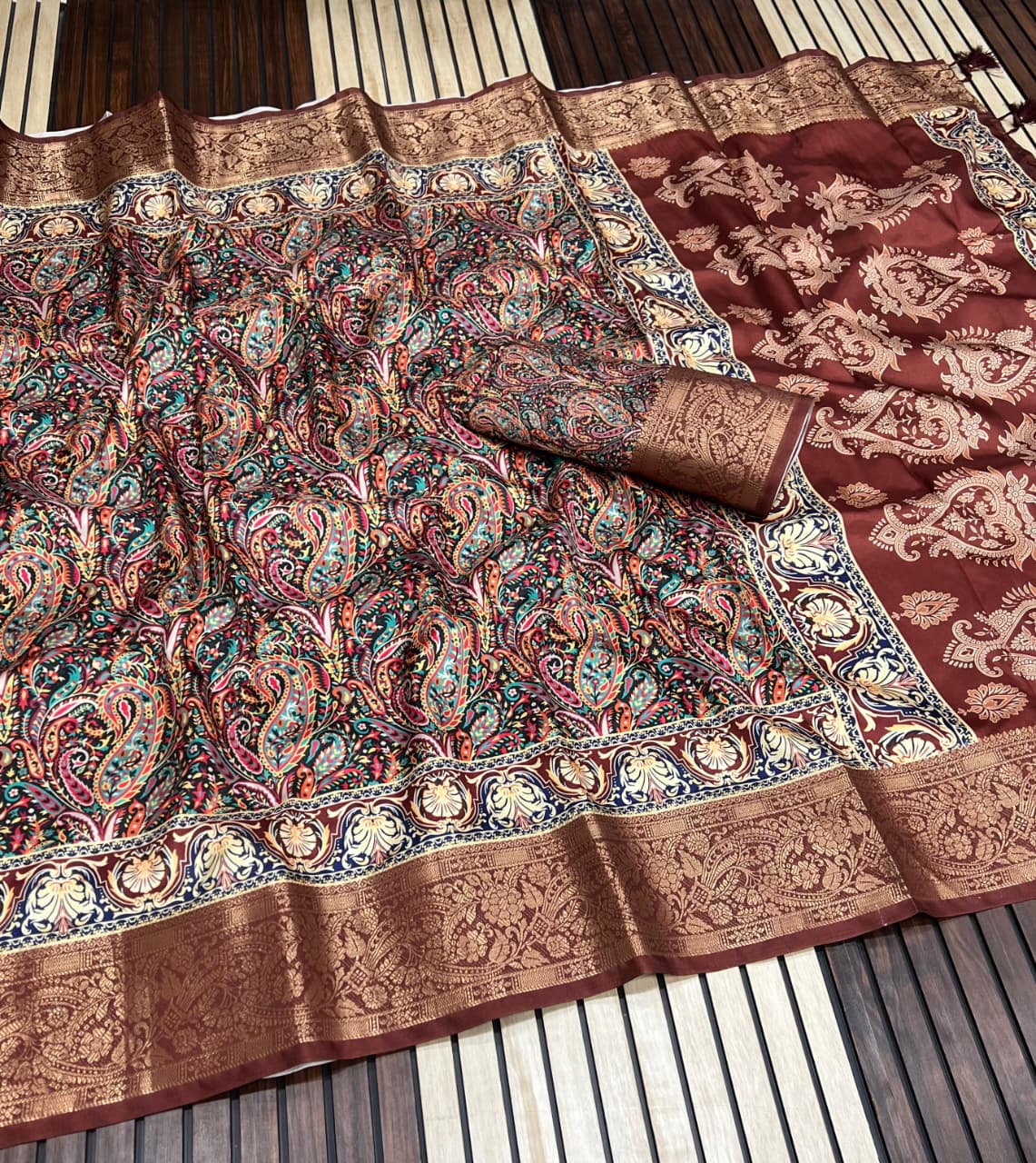 Kayatri New Pure Tussar Silk Digital Print Saree