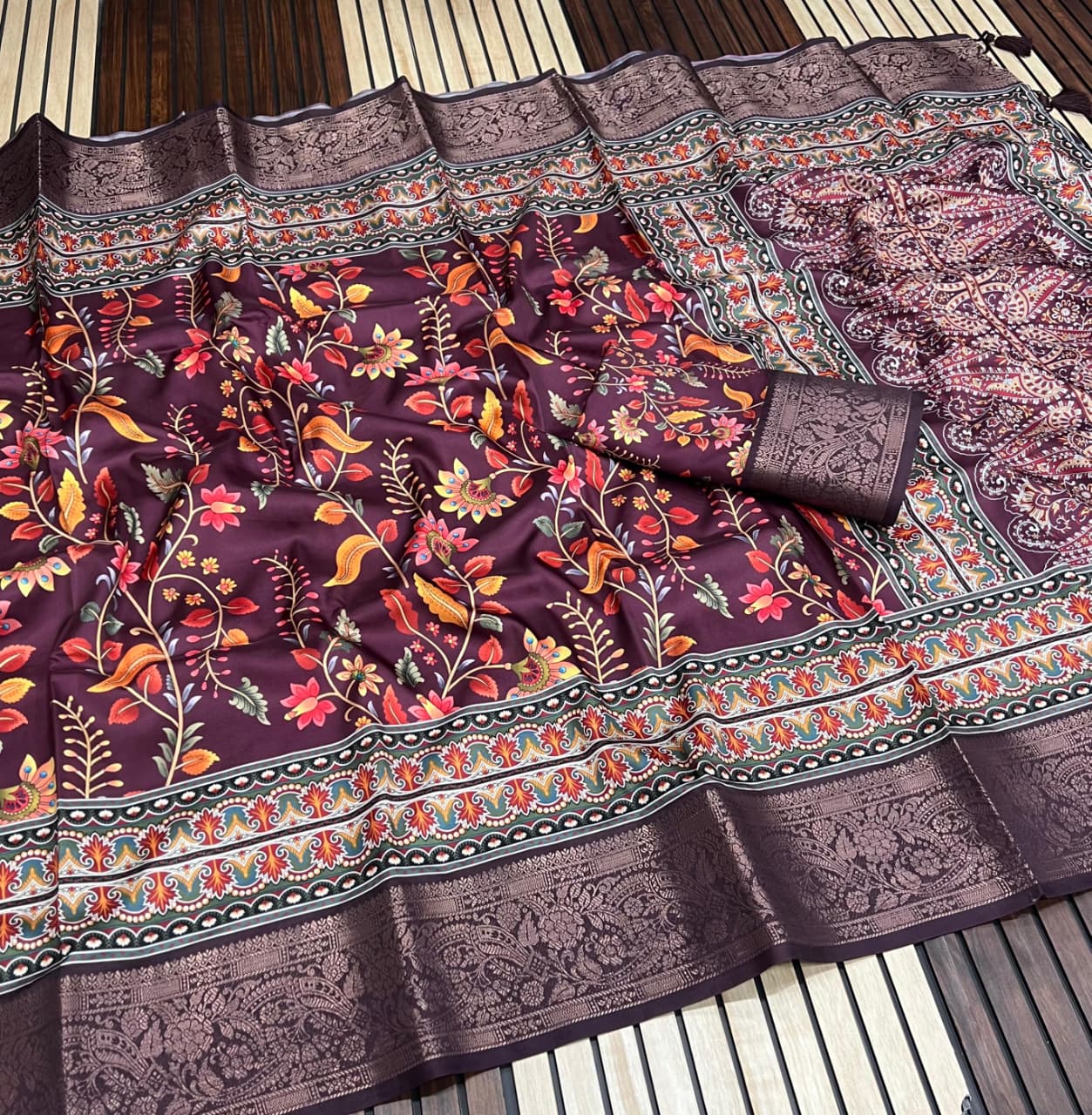 Kayatri New Pure Tussar Silk Digital Print Saree