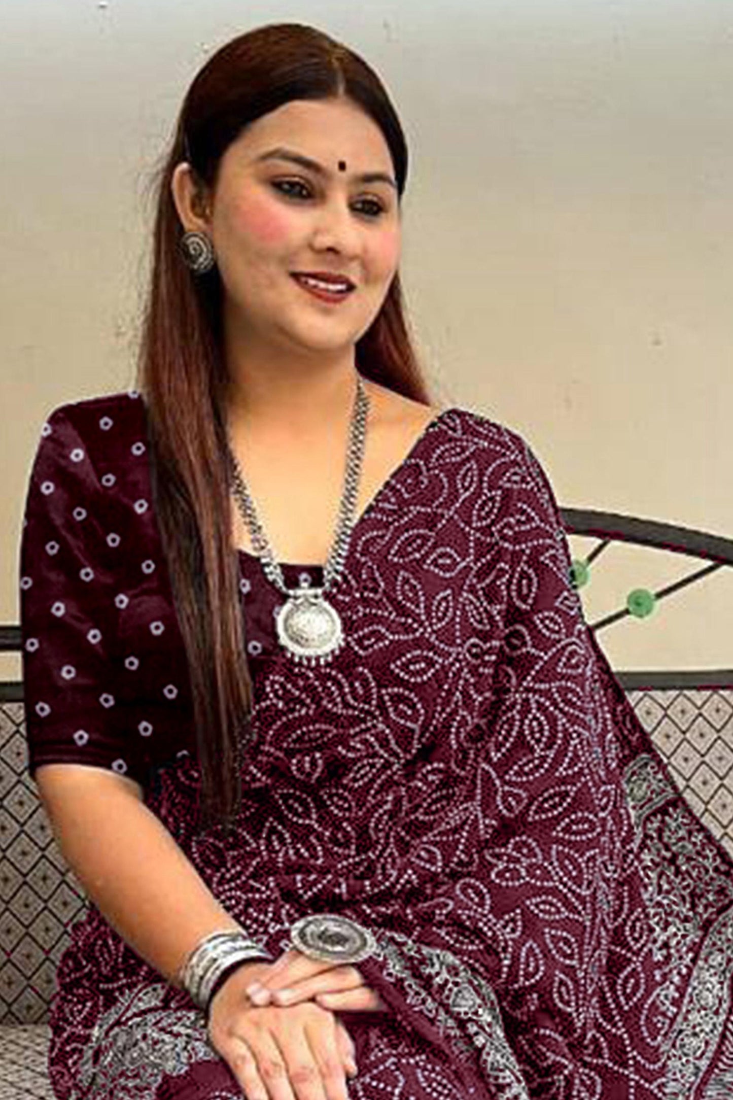 Kayatri New Soft Pure Cotton Bandhej Print Saree