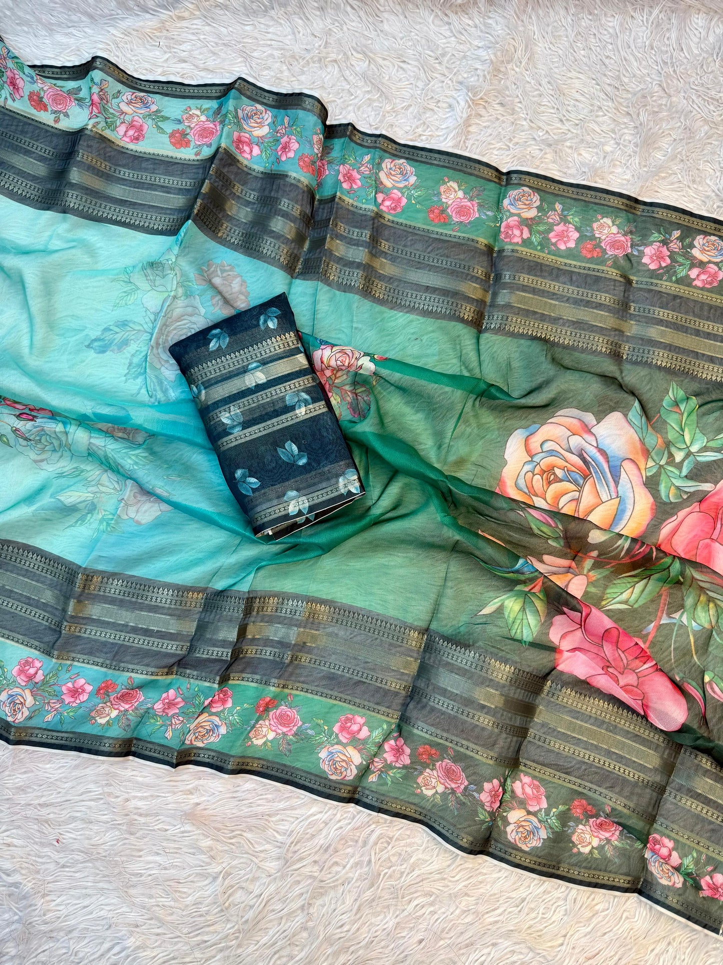 Kayatri New Soft Satin Crape Digital Print Saree