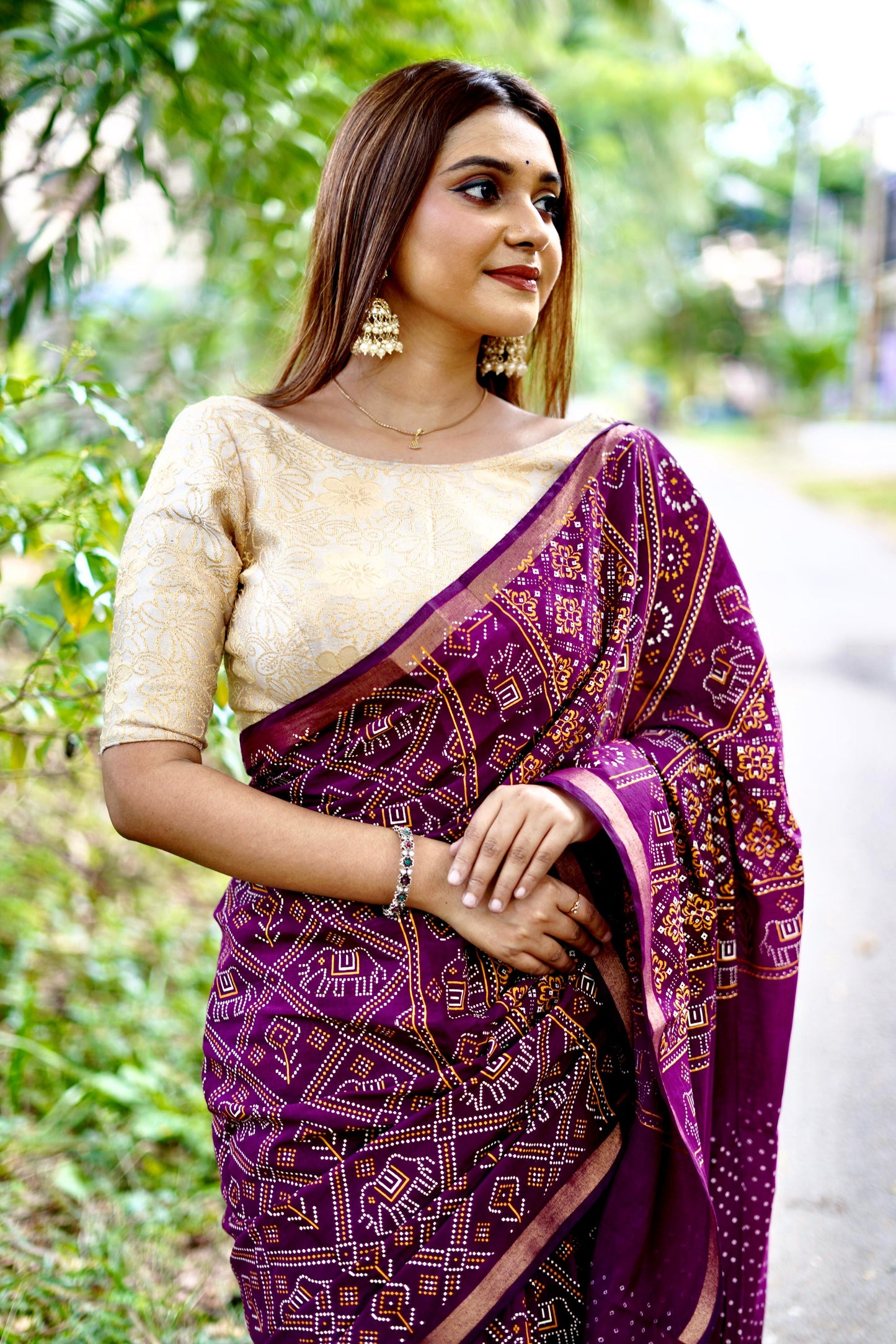 Kayatri Rajwadi Bandhani Collection Saree