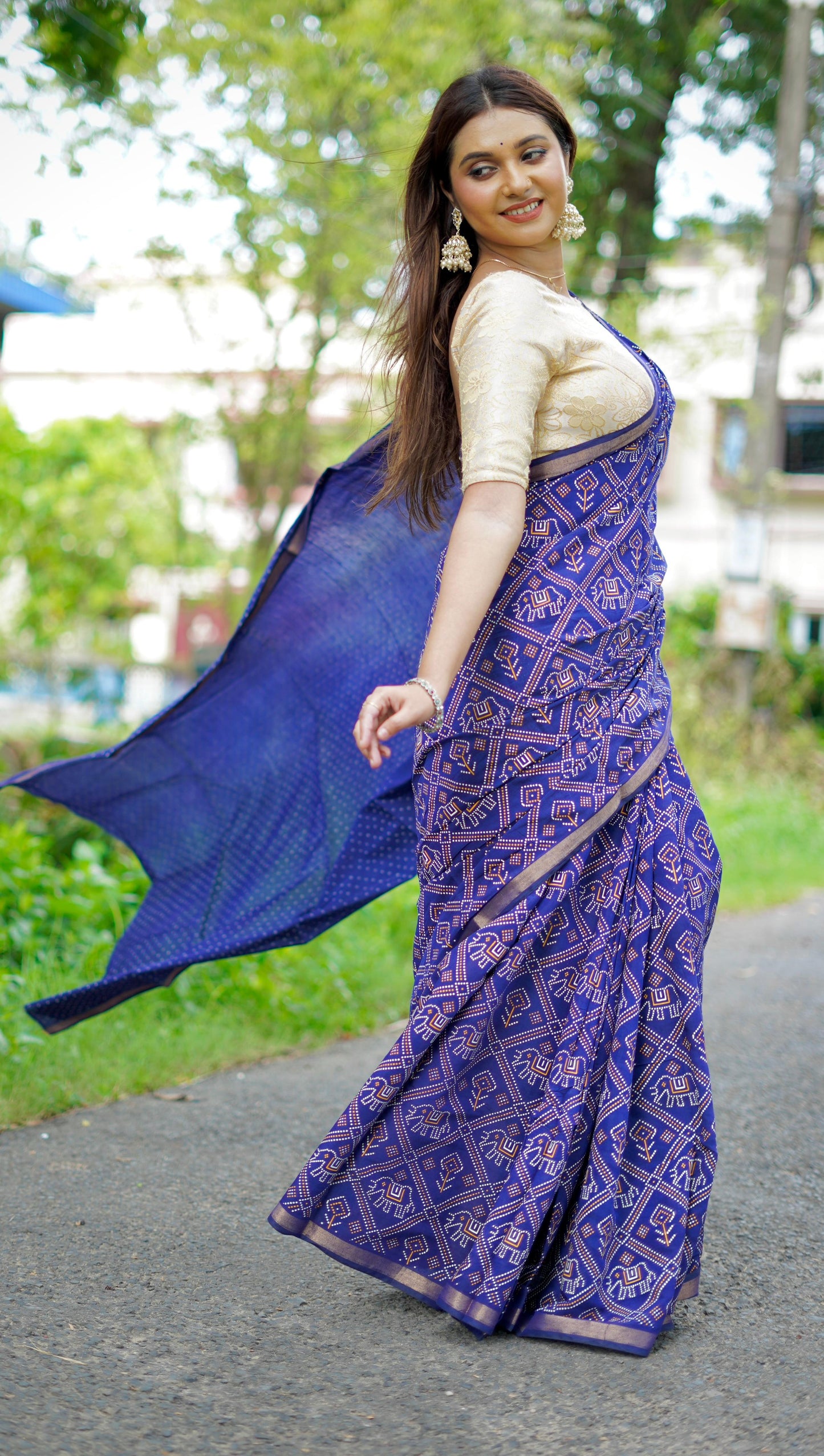 Kayatri Rajwadi Bandhani Collection Saree