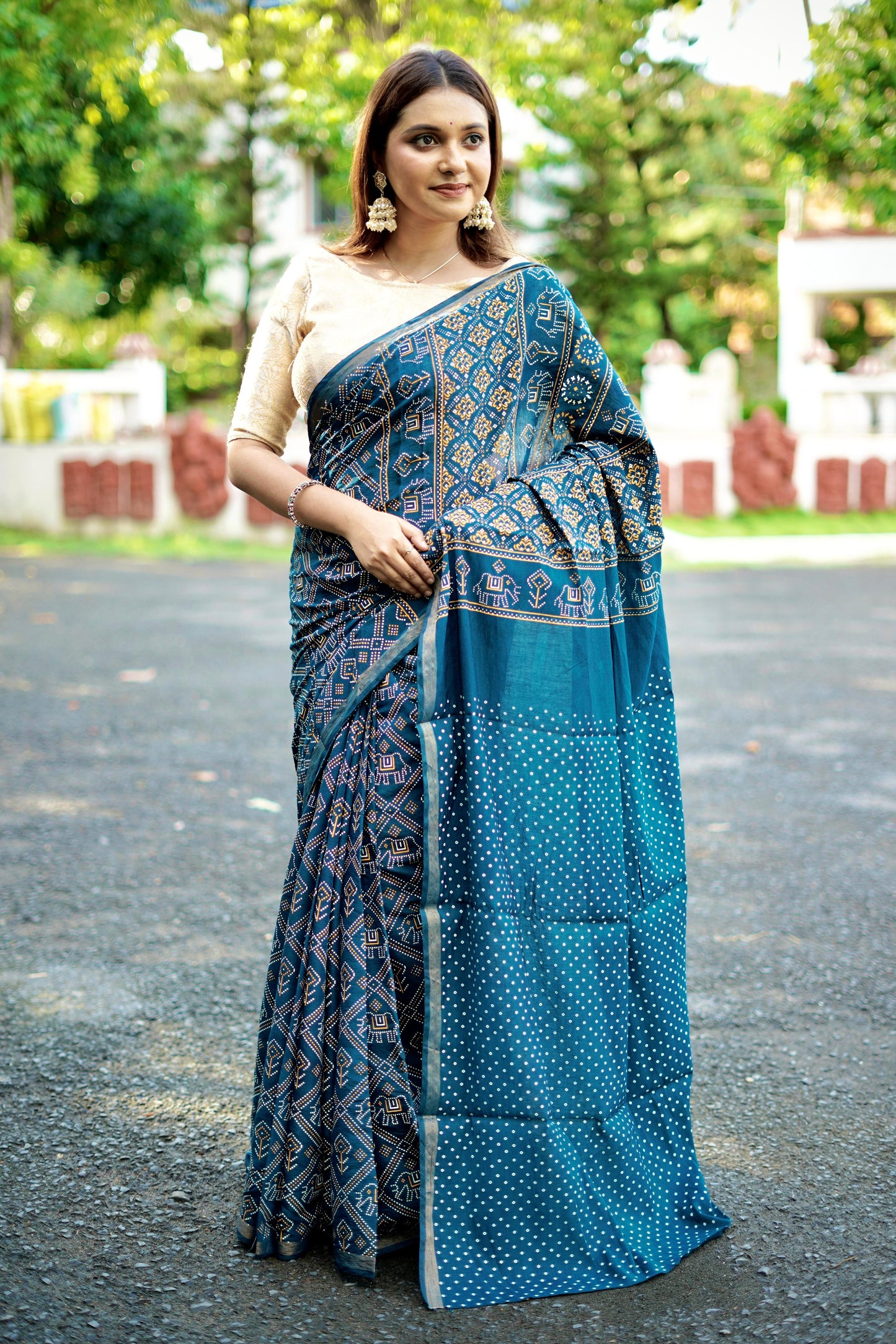 Kayatri Rajwadi Bandhani Collection Saree