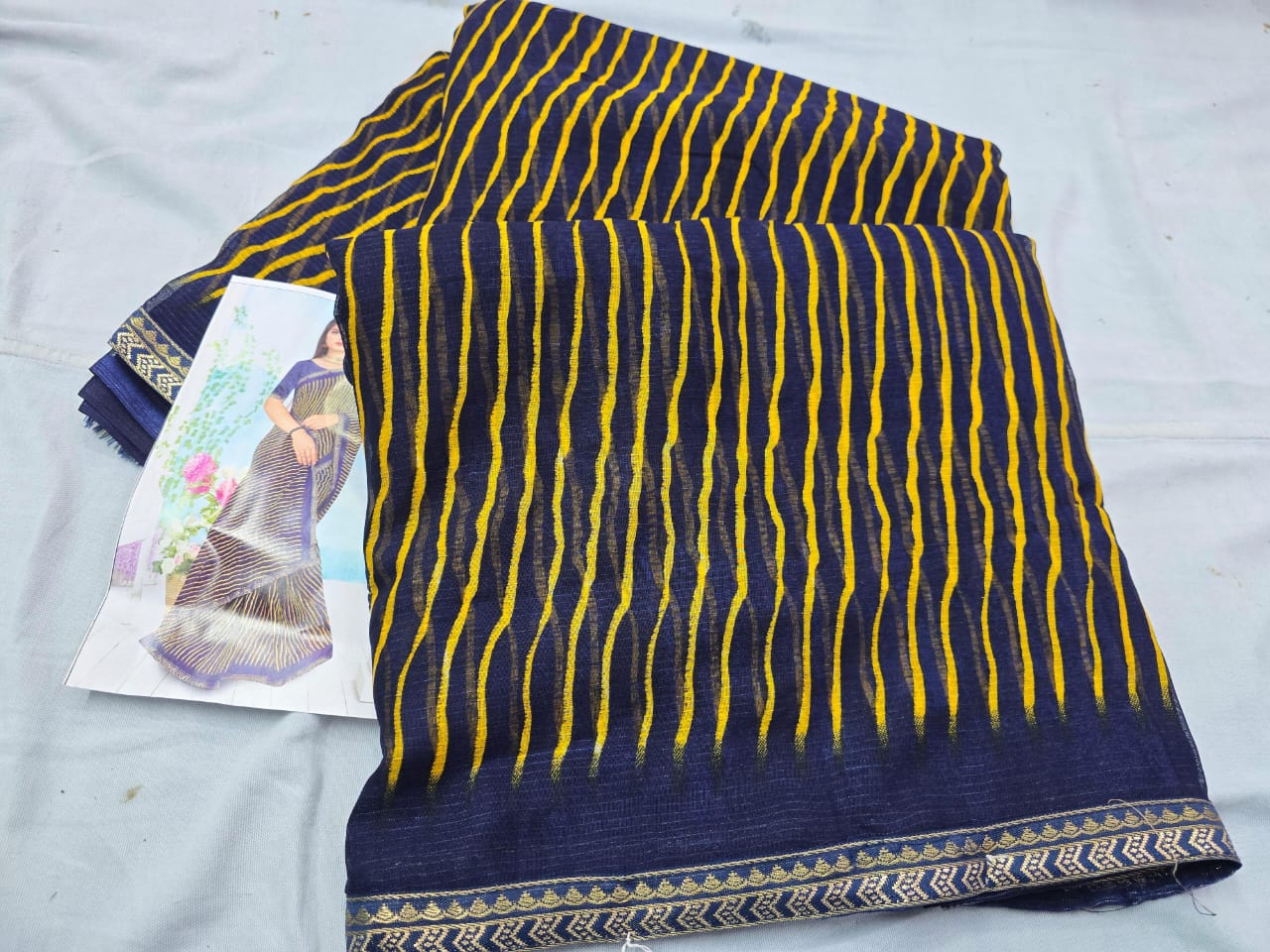 Kayatri Festive Vibes in Synthetic Leheriya Sarees