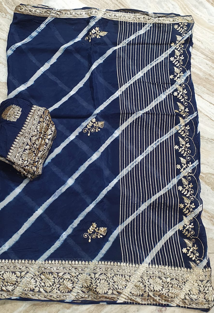 Kayatri Pure Organza Elegance with Banarasi Touch