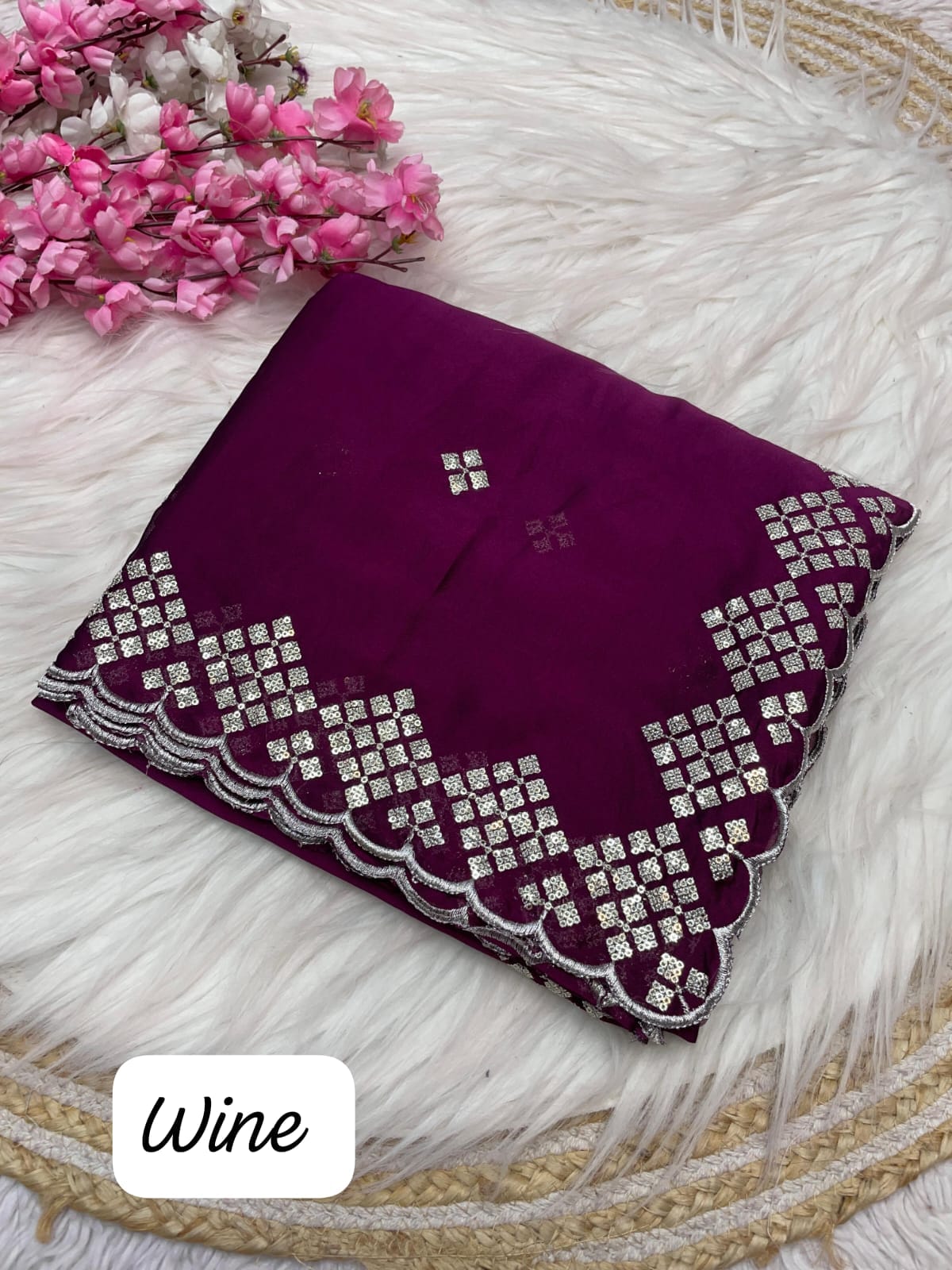 Kayatri Shine in Zari & Sequence Magic Saree