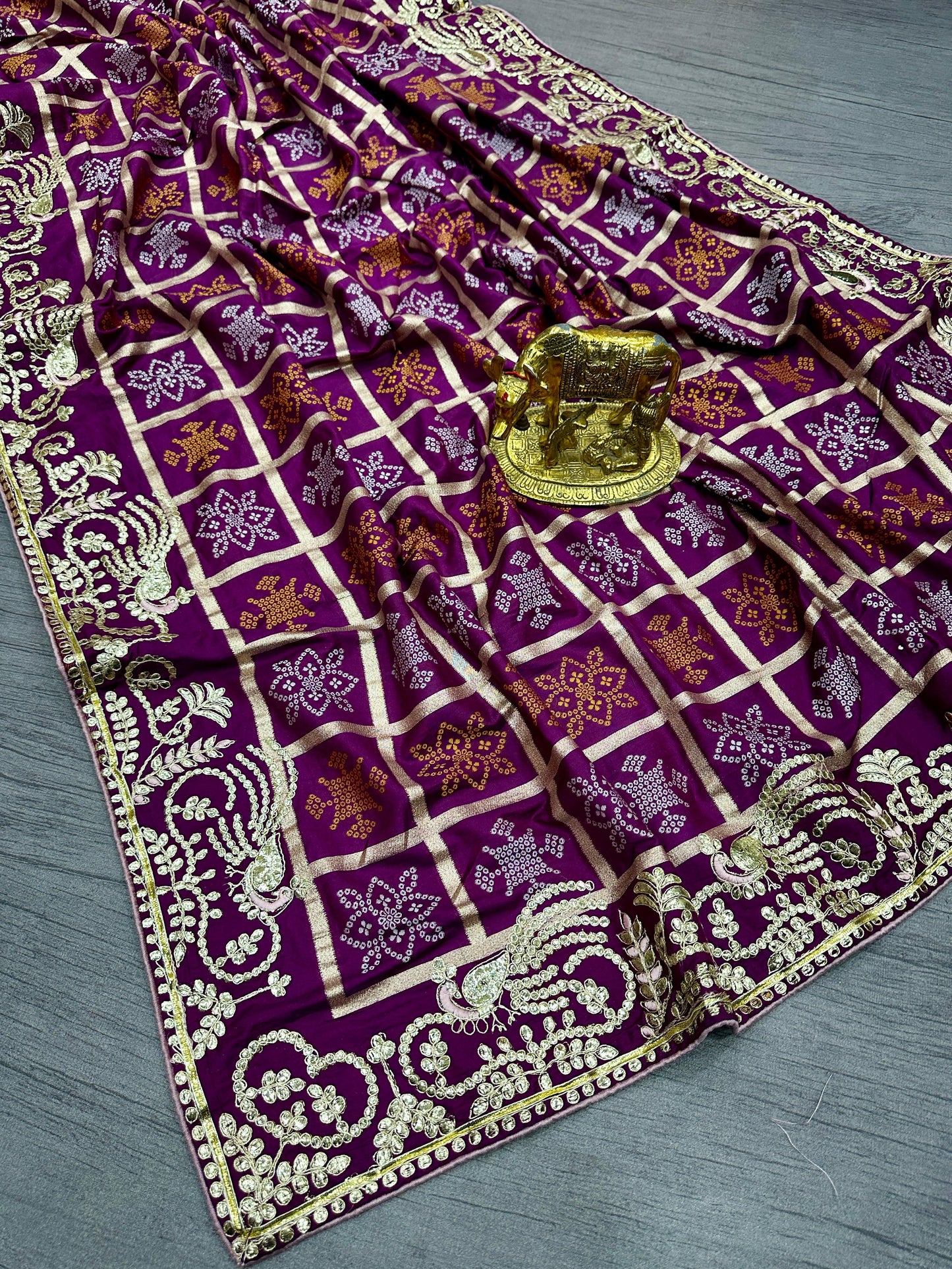 Kayatri New Luxury Pure Jaipuri Viscose Weaving Beautiful Ghatchola Zari Weaving Saree