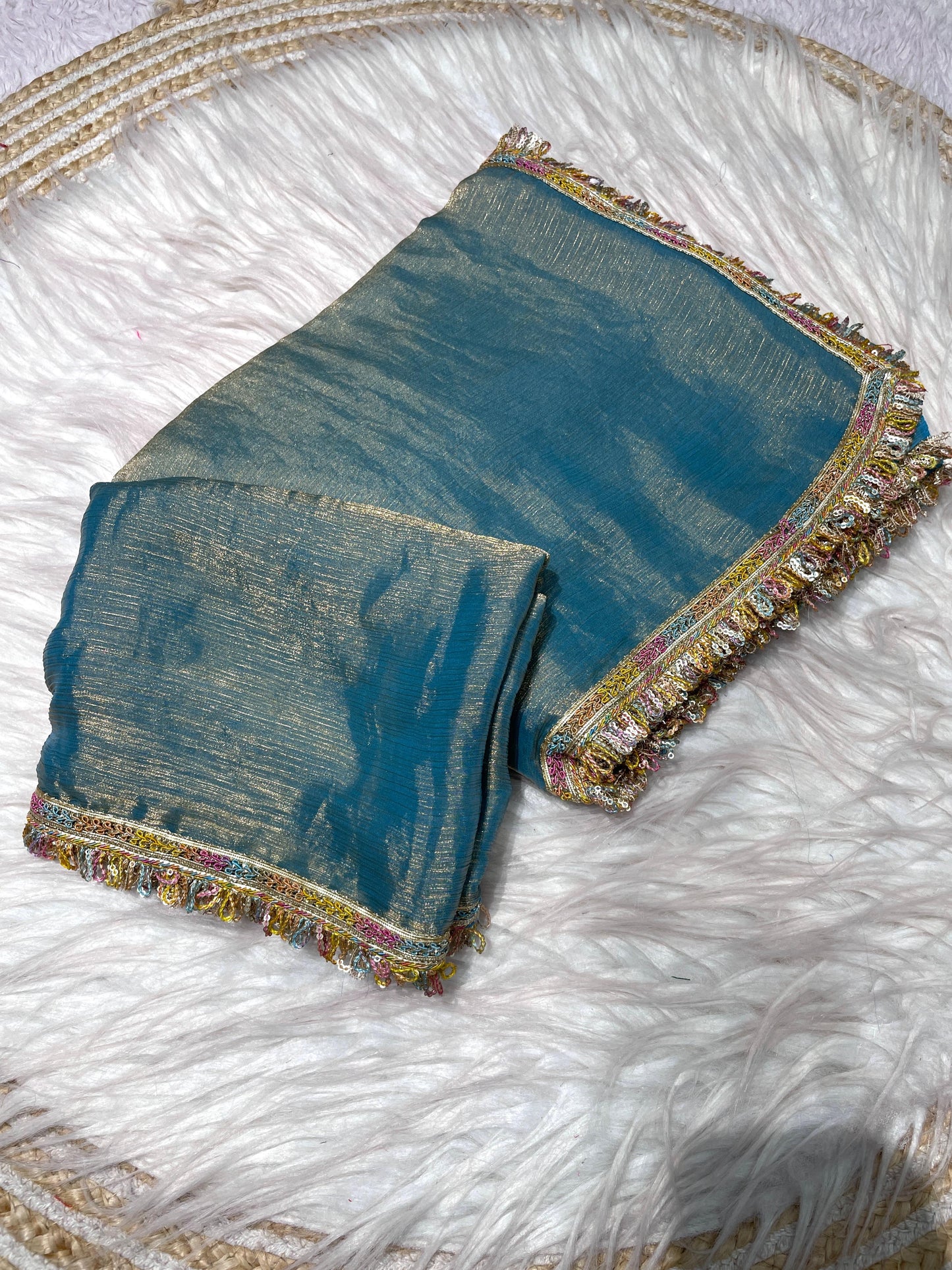 Kayatri New Beautiful Attractive Multi coding Sequence border Saree