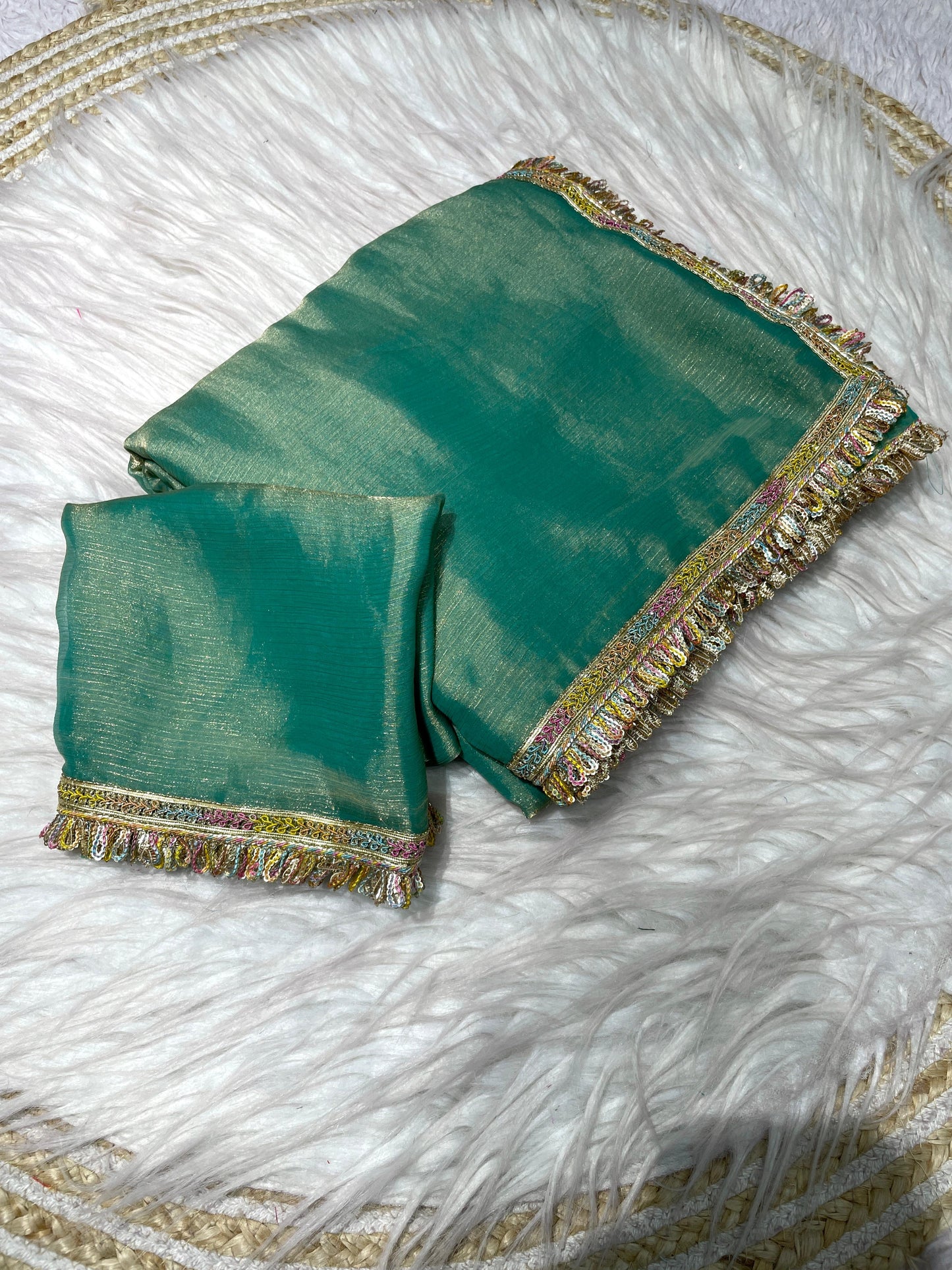 Kayatri New Beautiful Attractive Multi coding Sequence border Saree