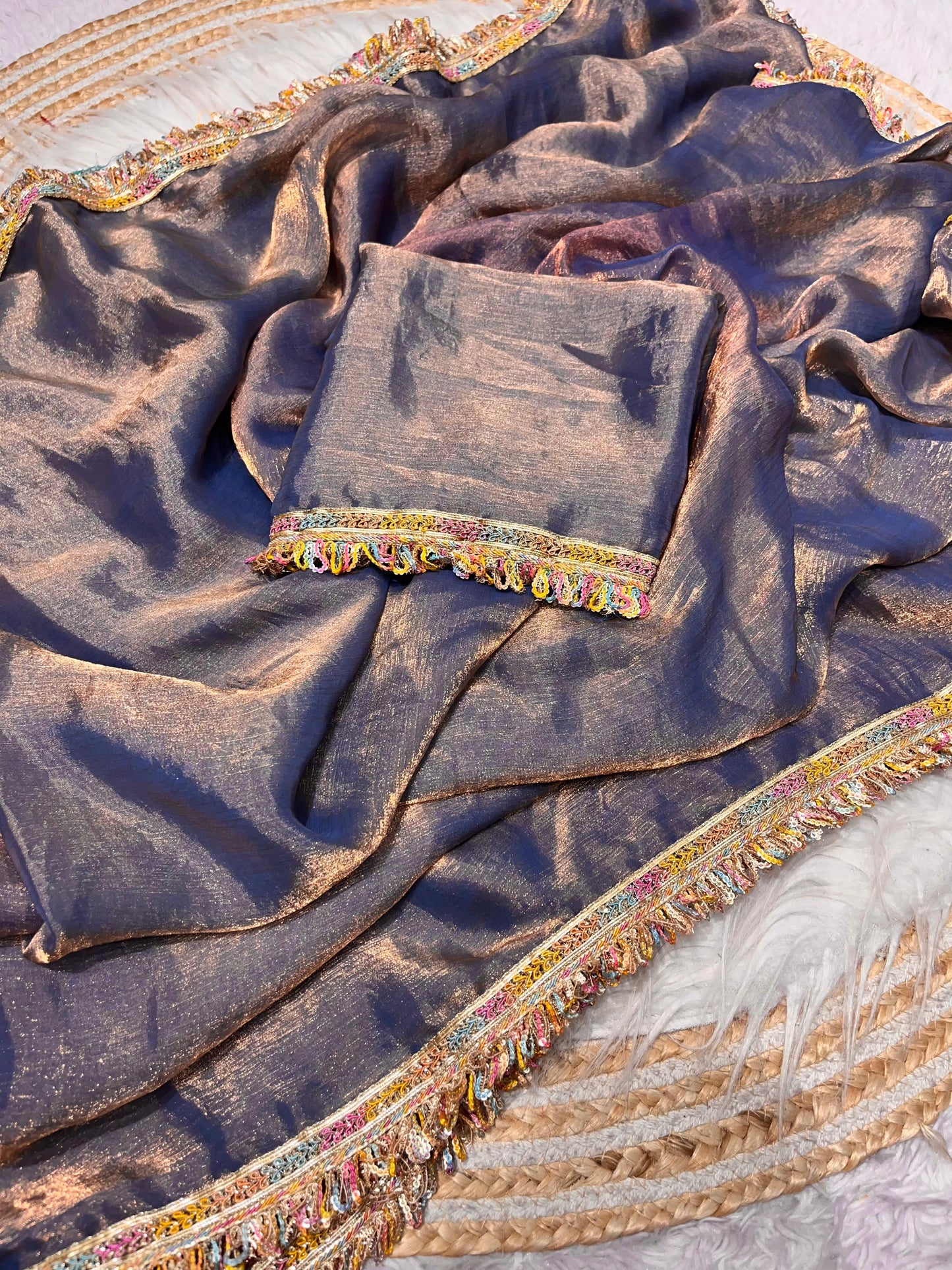 Kayatri New Beautiful Attractive Multi coding Sequence border Saree