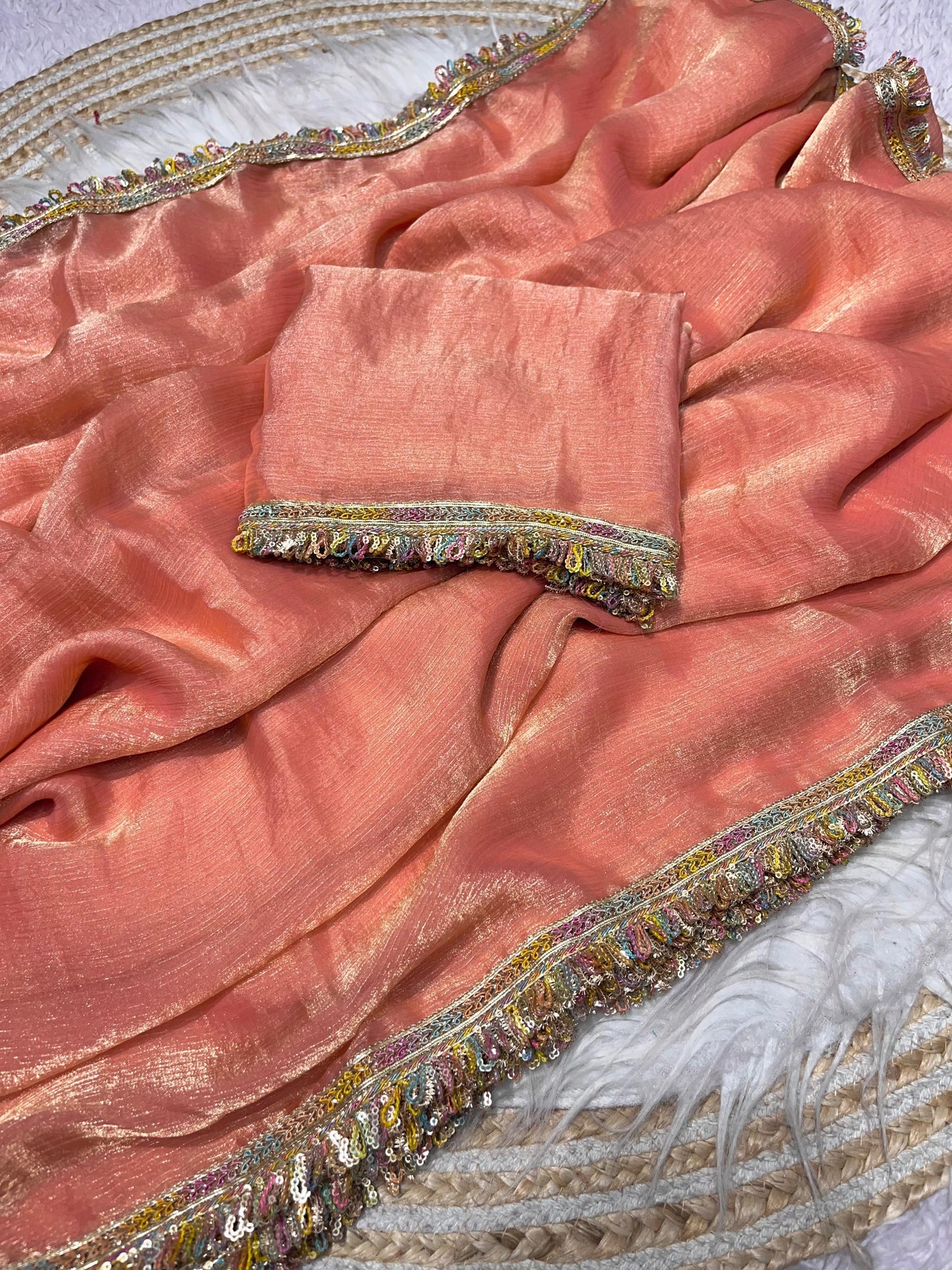 Kayatri New Beautiful Attractive Multi coding Sequence border Saree