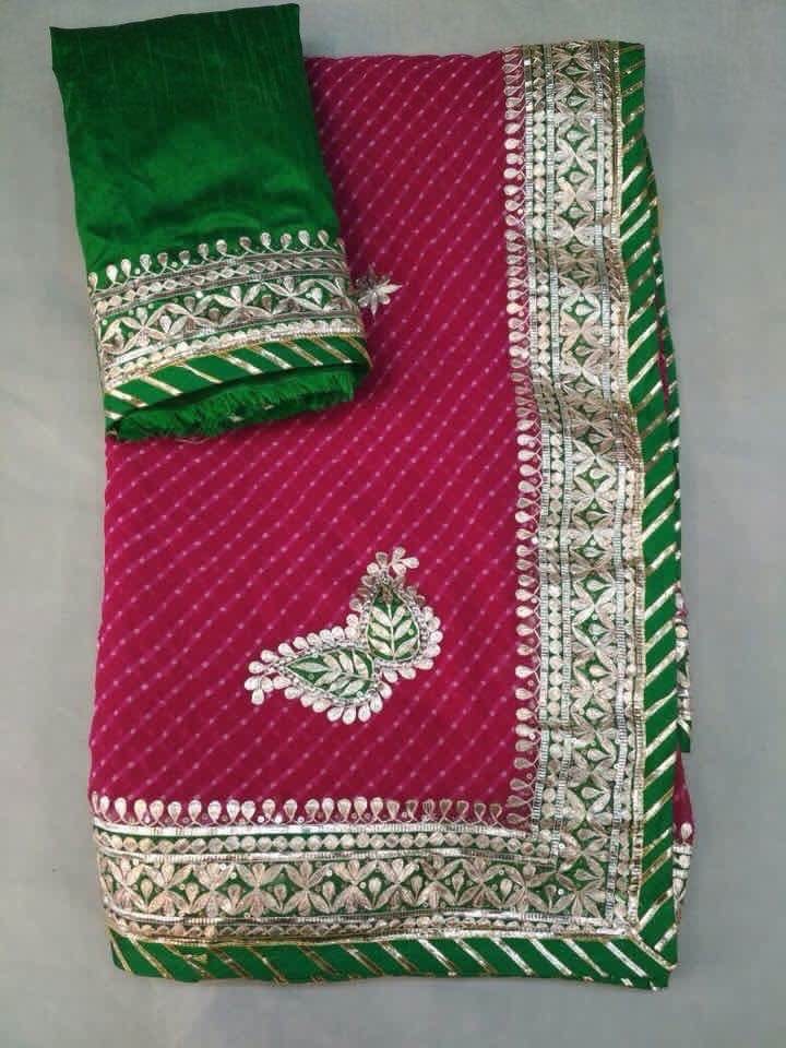 Kayatri New Fabric Pyour jorjett C*C Lahriya modhra print saree