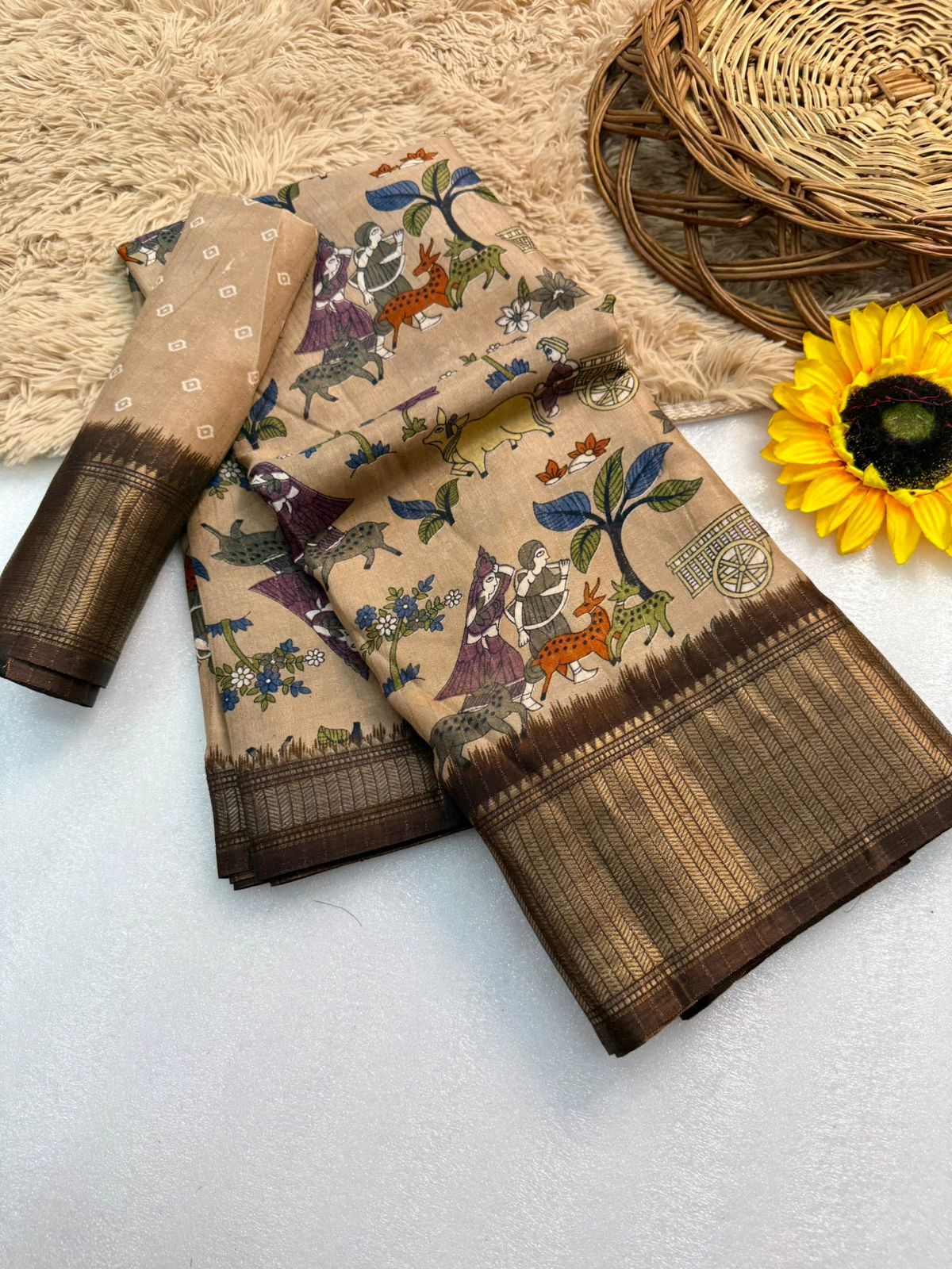 Kayatri New Dola silk with * in all over saree boder same as originall boder saree