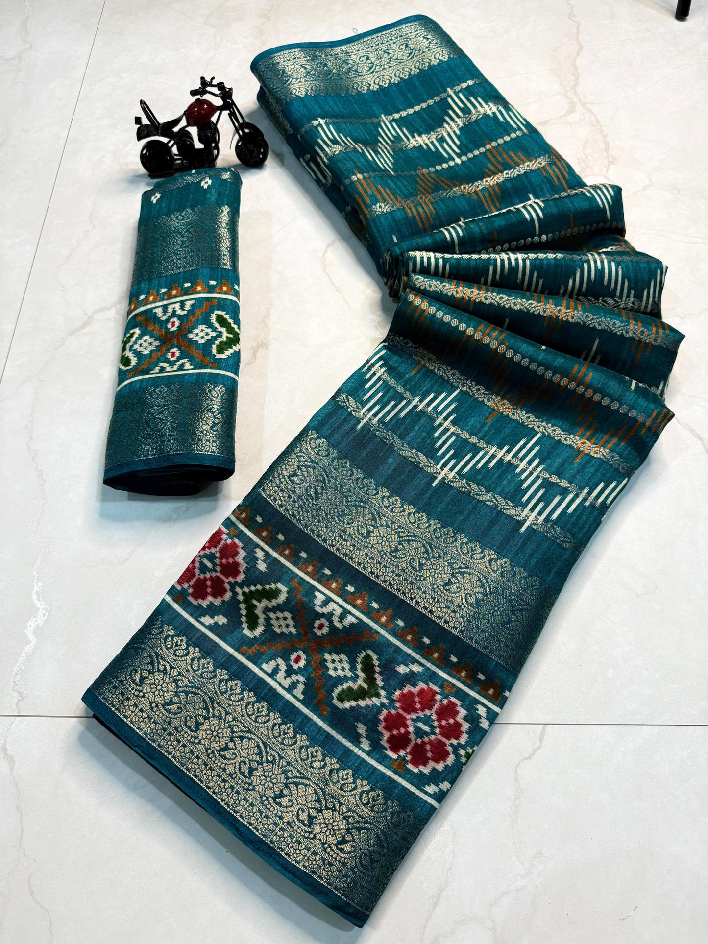 Kayatri New Pure candy cotton silk with jequrd boder all overall saree