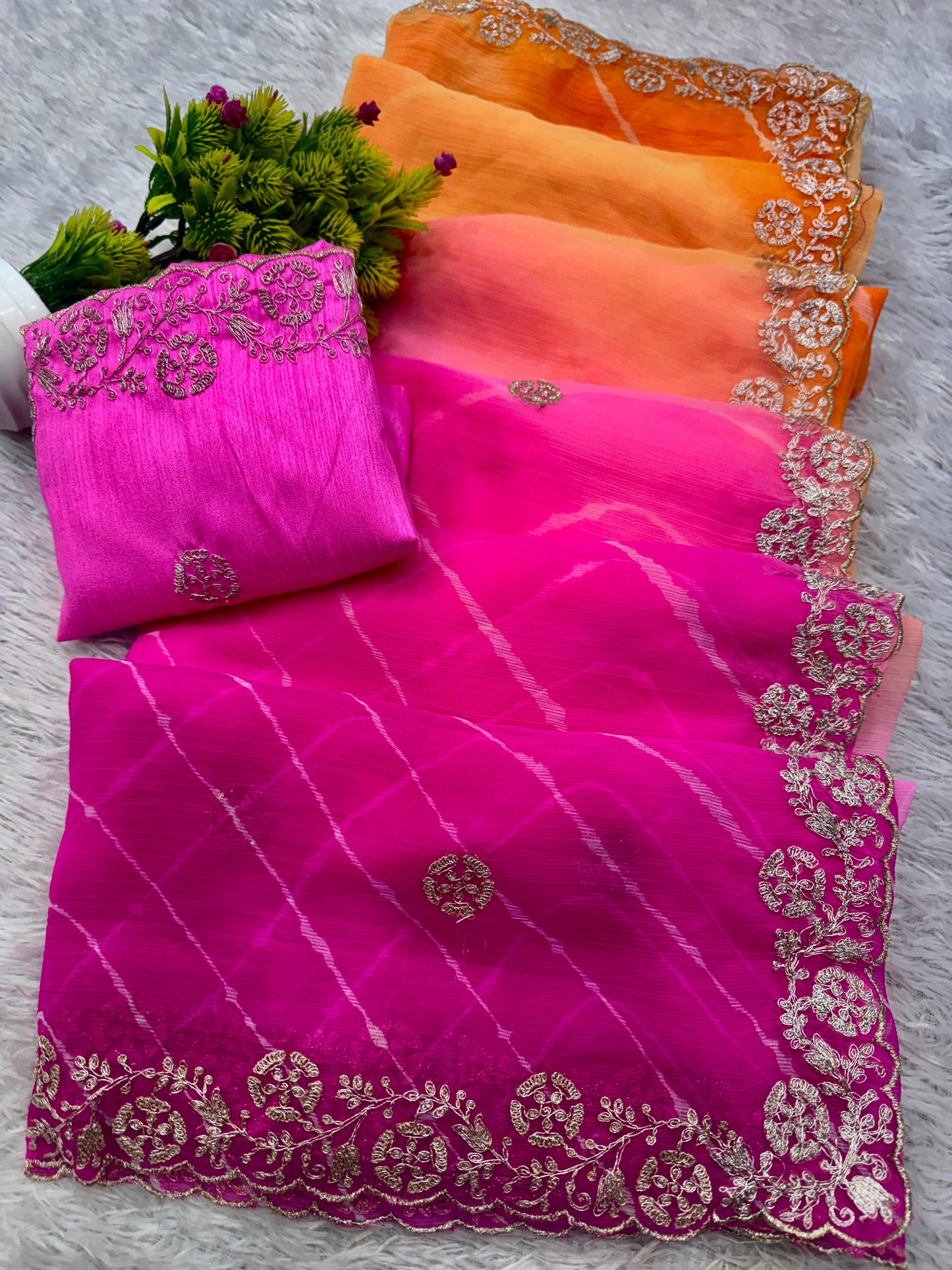 Kayatri New present lehriya special party wear saree