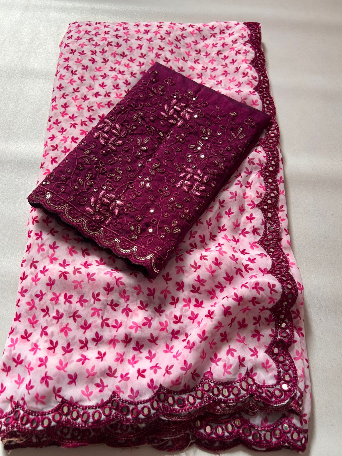 Kayatri New SUPER SOFT MUL SLAB GEORGETTE SAREE WITH , BEAUTIFUL PRINT SAREE